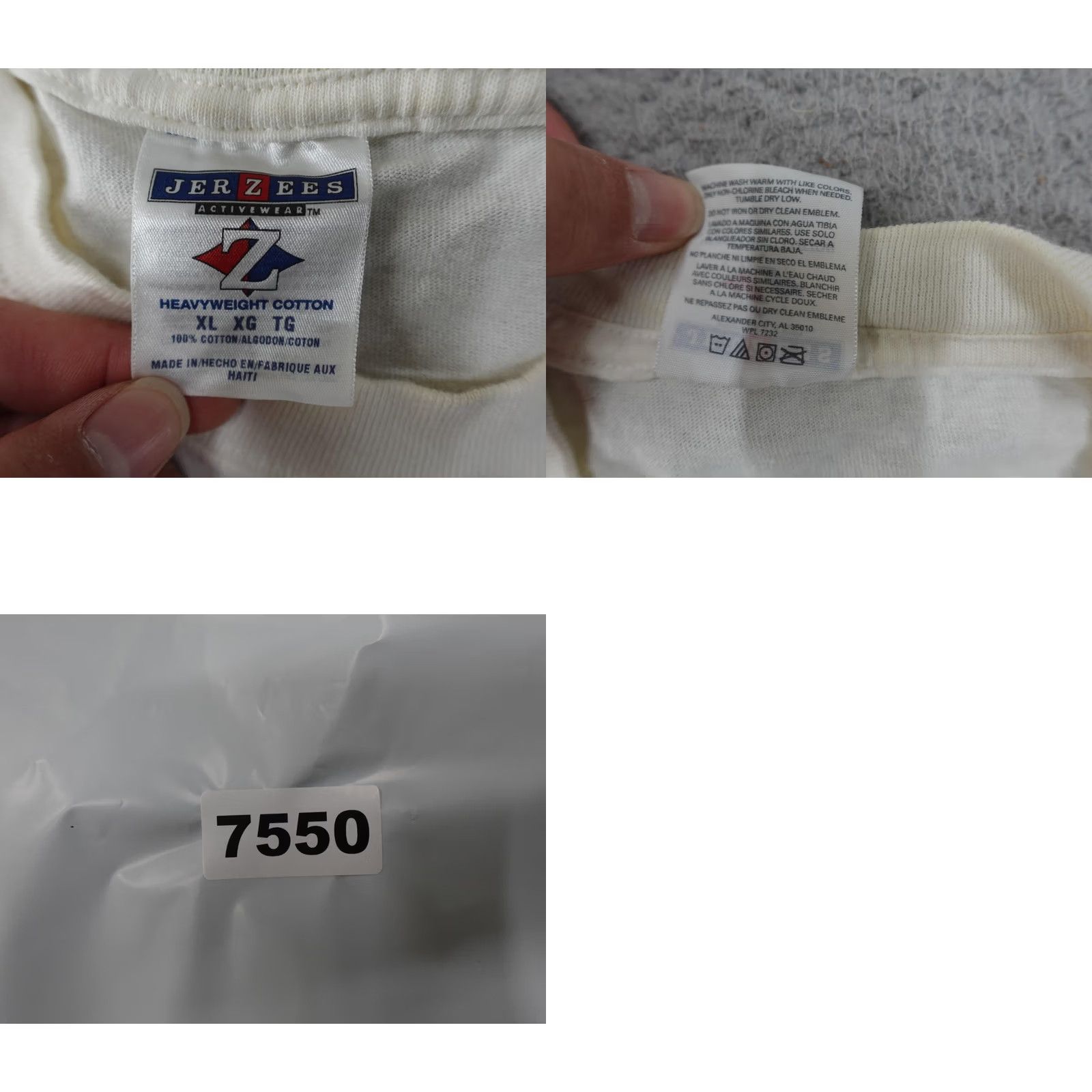 Jerzees VINTAGE Coors Light Shirt Mens XL White Crew Neck Short Sleeve Graphic Print 90s/Promo Beer Concert Mens Size US XL / EU 56 / 4 - 9 Thumbnail