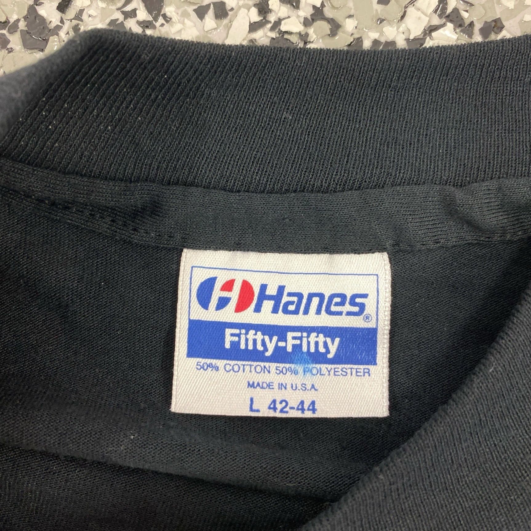 Hanes VINTAGE Hanes T-Shirt Desert Lizard Black 90s Size L Mens Size US L / EU 52-54 / 3 - 3 Thumbnail