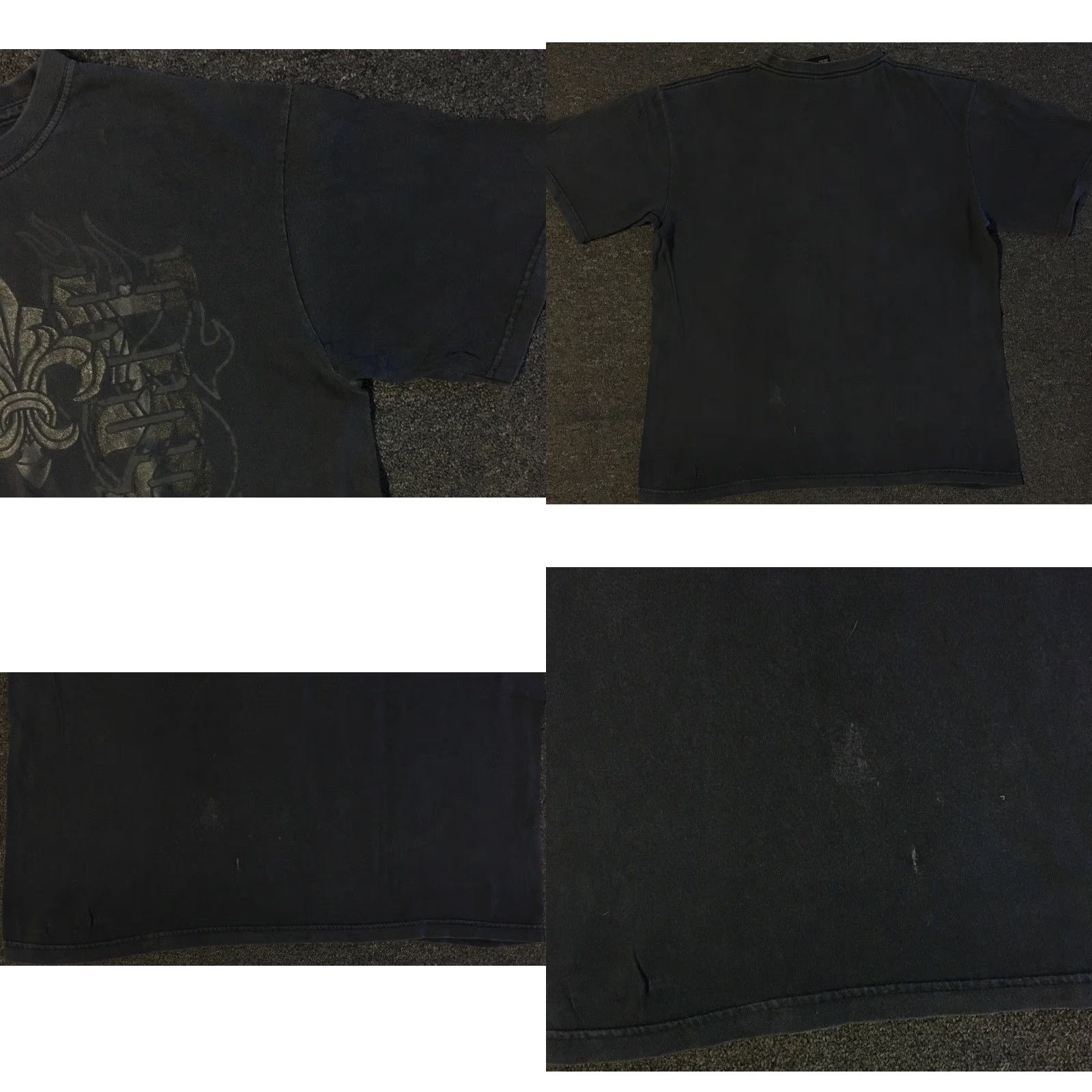 JNCO VINTAGE South Pole Shirt L Black 90s Y2K Affliction Fire Emo Grunge Tapout Jnco AOP Striped Printed Mens T-Shirt Size US L / EU 52-54 / 3 - 8 Thumbnail