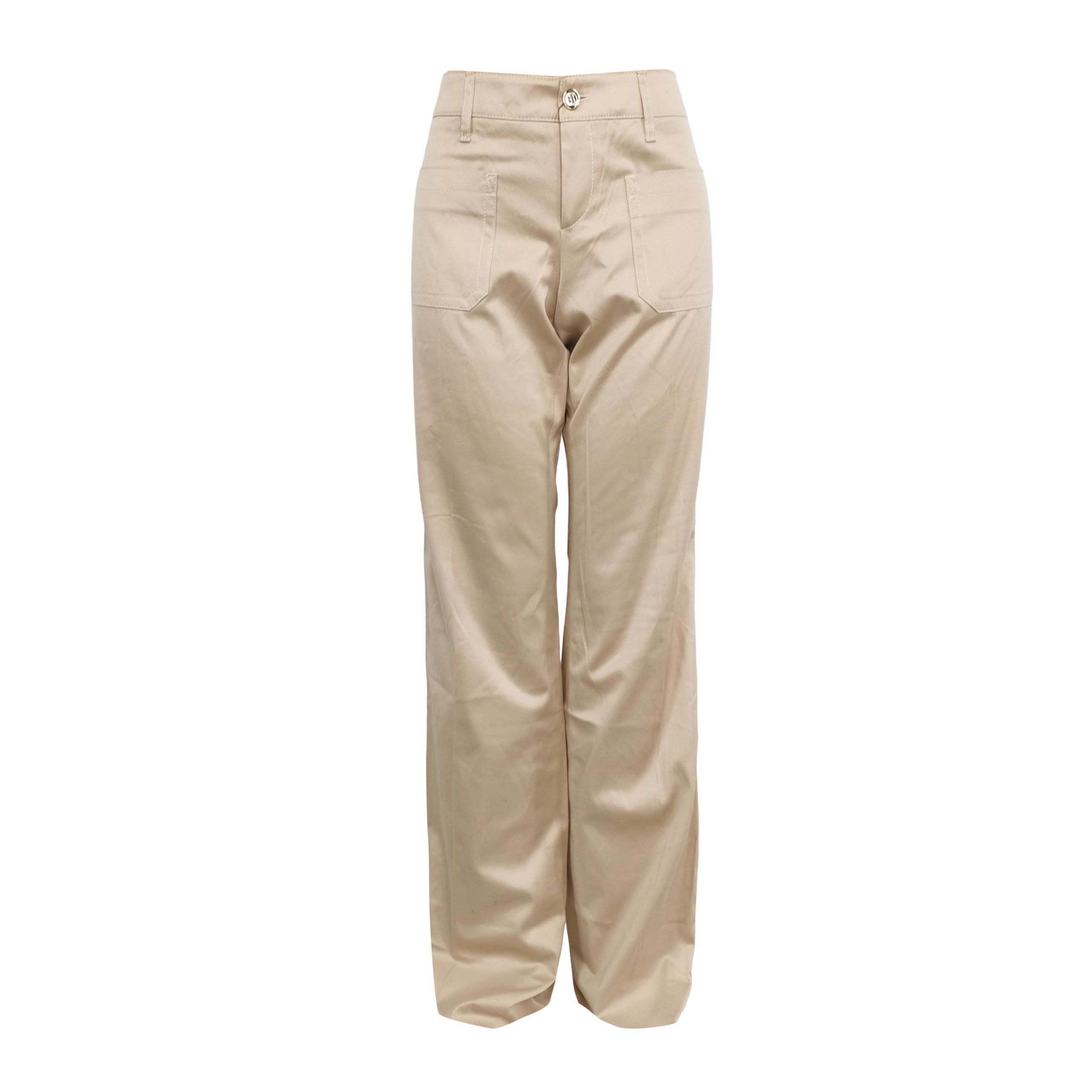 Gucci Gucci Beige Cotton Pants Size 42 Size 28" / US 6 / IT 42 - 1 Thumbnail
