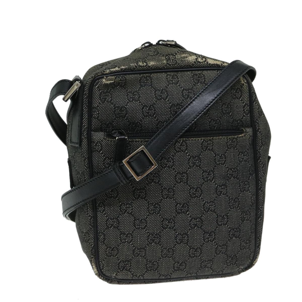 Gucci GG Canvas Shoulder Bag Gray in Silver, Women's