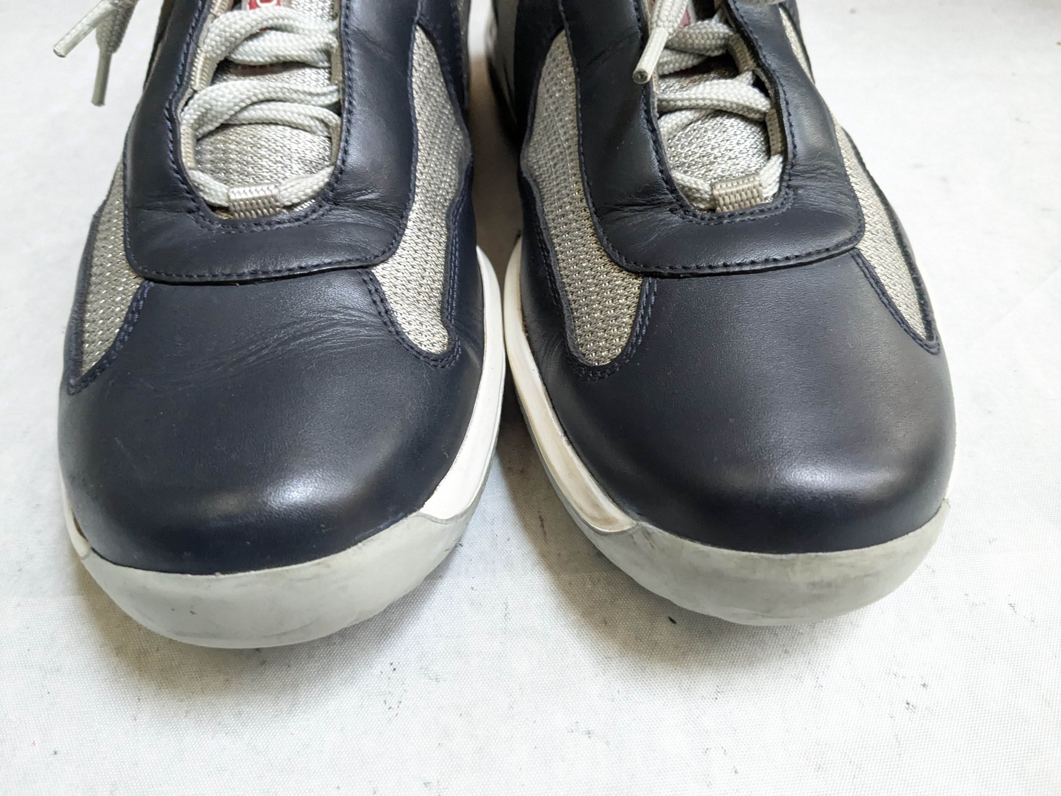 Prada Prada America's Cup Navy Blue 7 Low Top Leather Size US 7 / EU 40 - 4 Thumbnail