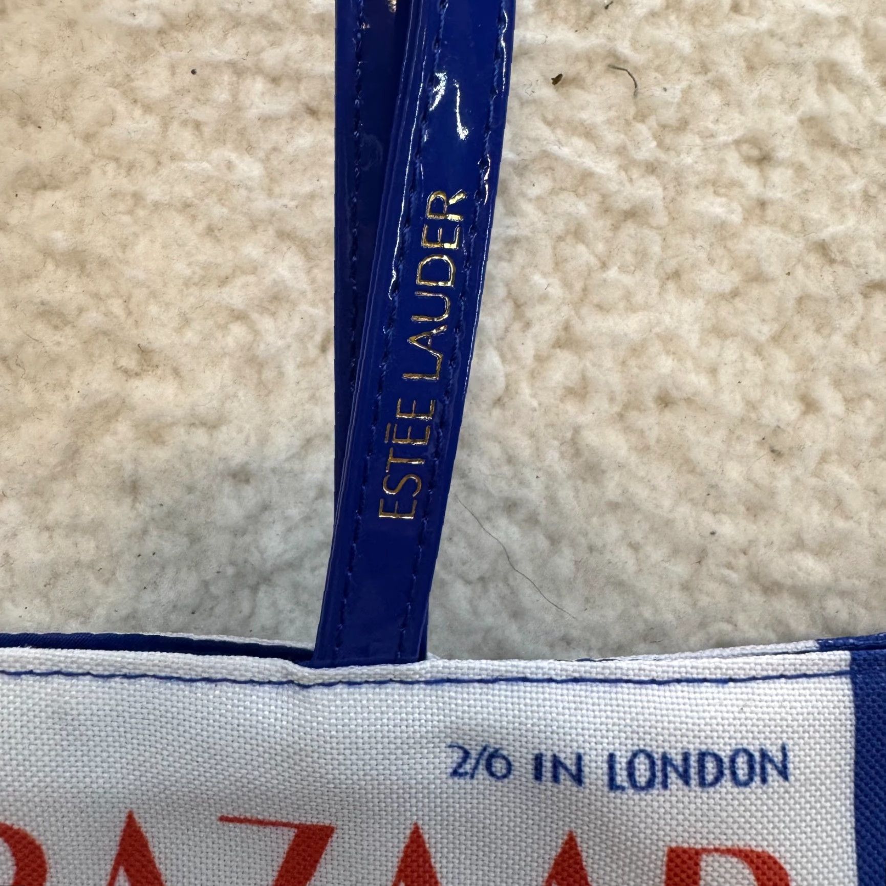 Vintage Estee Lauder Tote Bag Blue Harper's Bazaar July 1932 Graphic Print Parisian Tote Unisex Adults Blue Graphic Print 1932 Mens Womens Size ONE SIZE - 7 Thumbnail