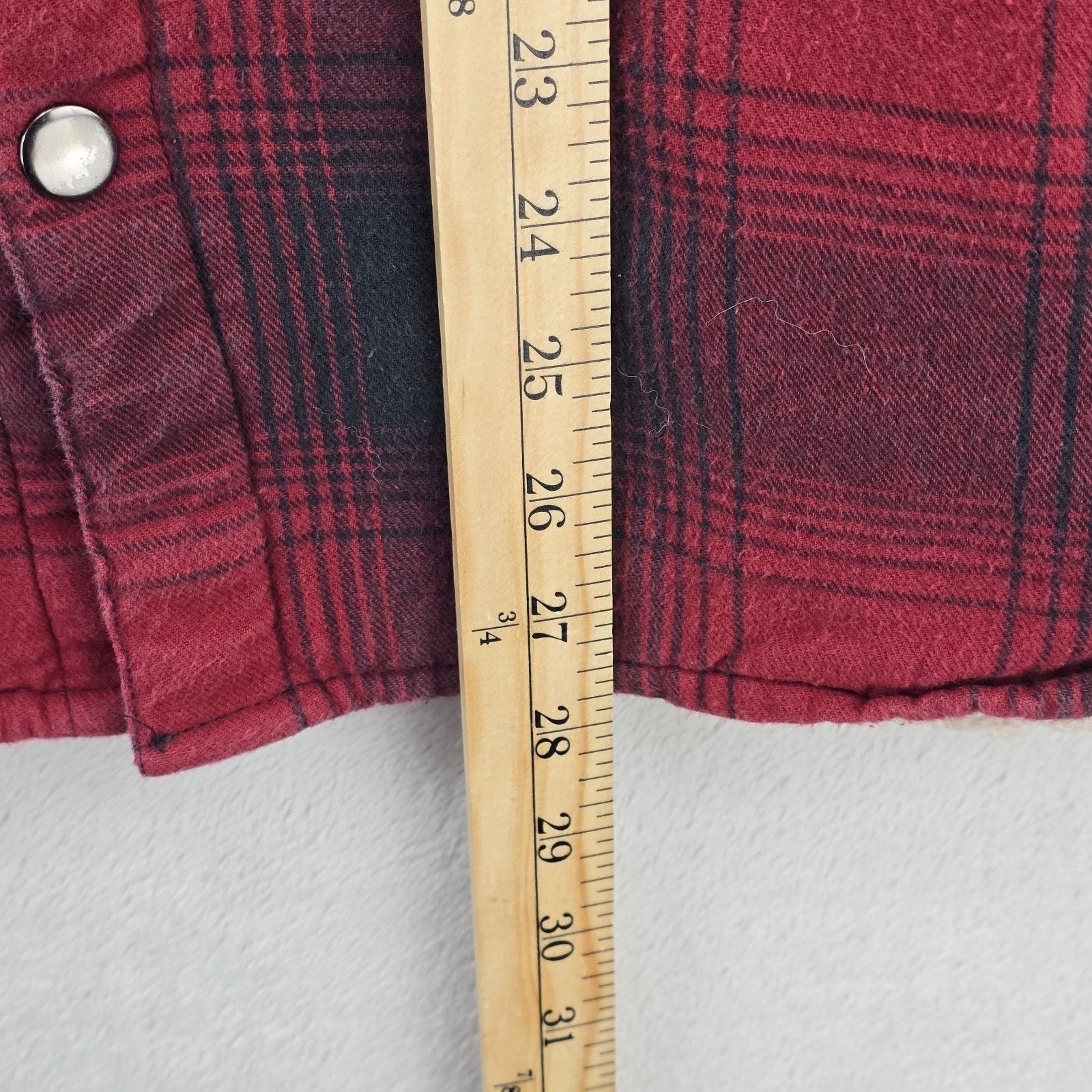 Big Mac Vintage Big Mac Flannel Mens Medium Red Sherpa Lined Shacket Size US M / EU 48-50 / 2 - 9 Thumbnail