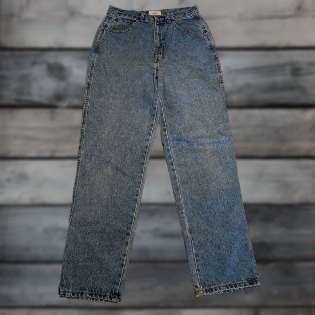 Vintage VINTAGE CHIC Jeans Women's High Rise High Waisted Medium Wash 12 Denim Distressed USA Made 80s 90s Womens Size 34" / US 12 / IT 48 - 1 Thumbnail