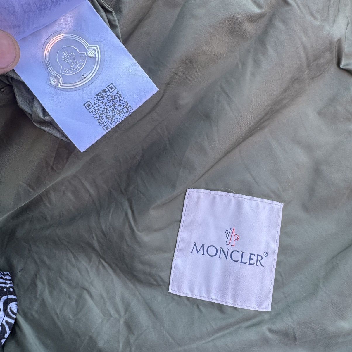Moncler Moncler Men's Joly Crinkle Nylon Jacket in Green Size US L / EU 52-54 / 3 - 6 Thumbnail