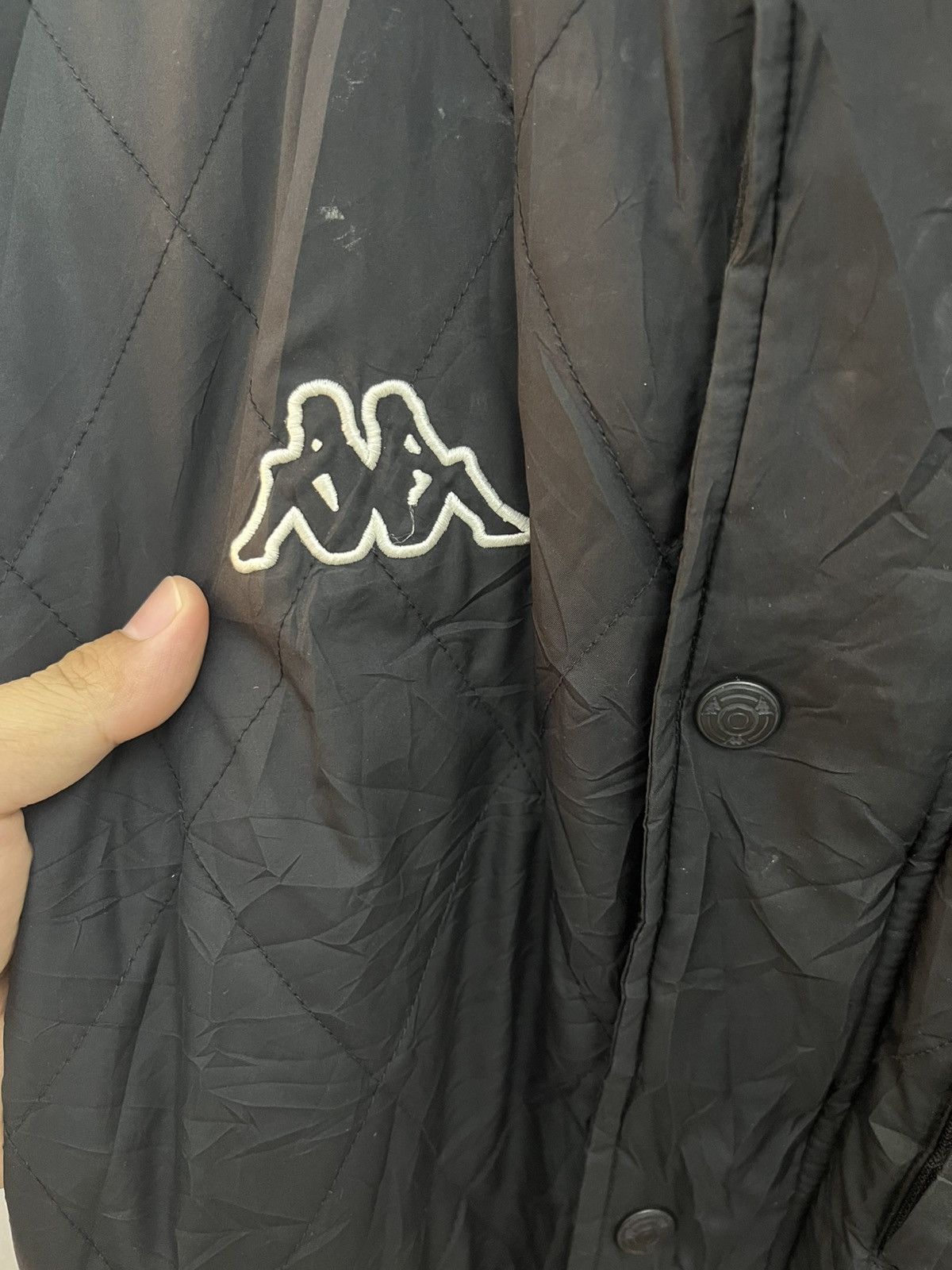 Kappa Vintage Kappa Black Bench Coat Long Parka Hooded Size US XL / EU 56 / 4 - 4 Thumbnail
