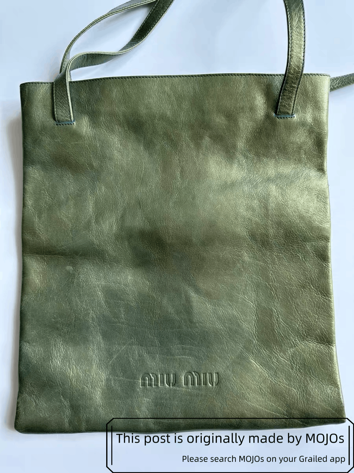 Miu Miu Miu Miu 00s Laser Green Logo Tote Size ONE SIZE - 2 Thumbnail