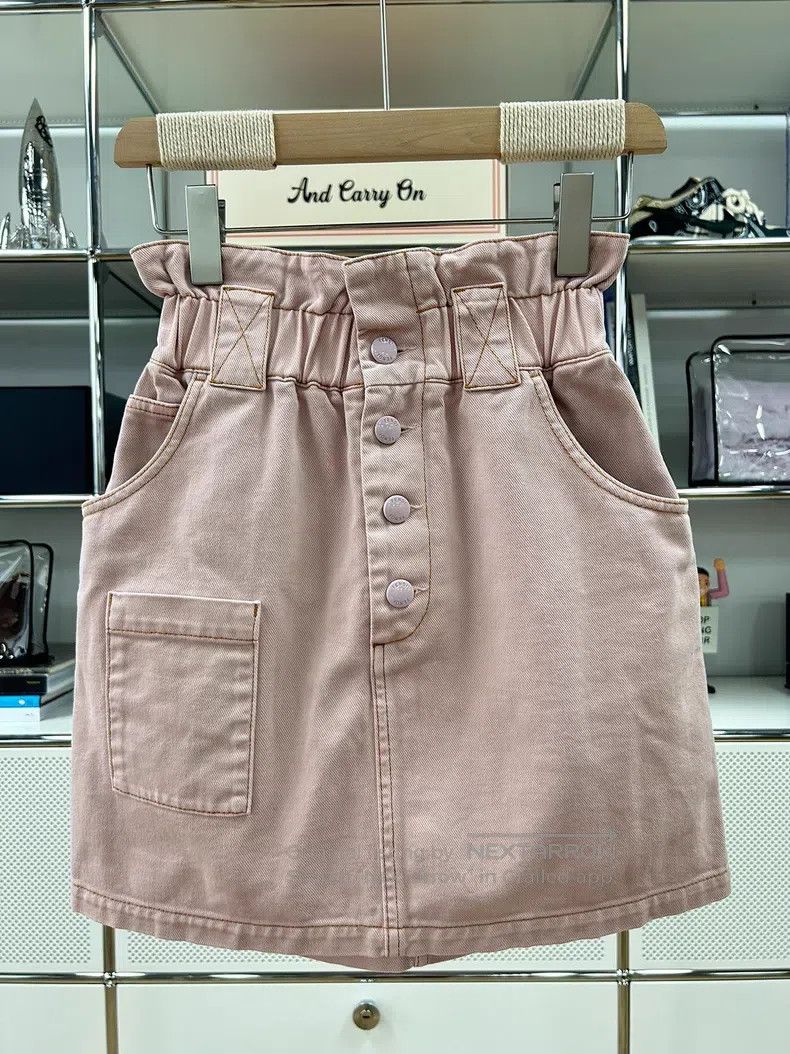 Fendi Fendi Cherry blossom pink cotton high-waist skirt Size 24" / US 00 / IT 34 - 1 Thumbnail