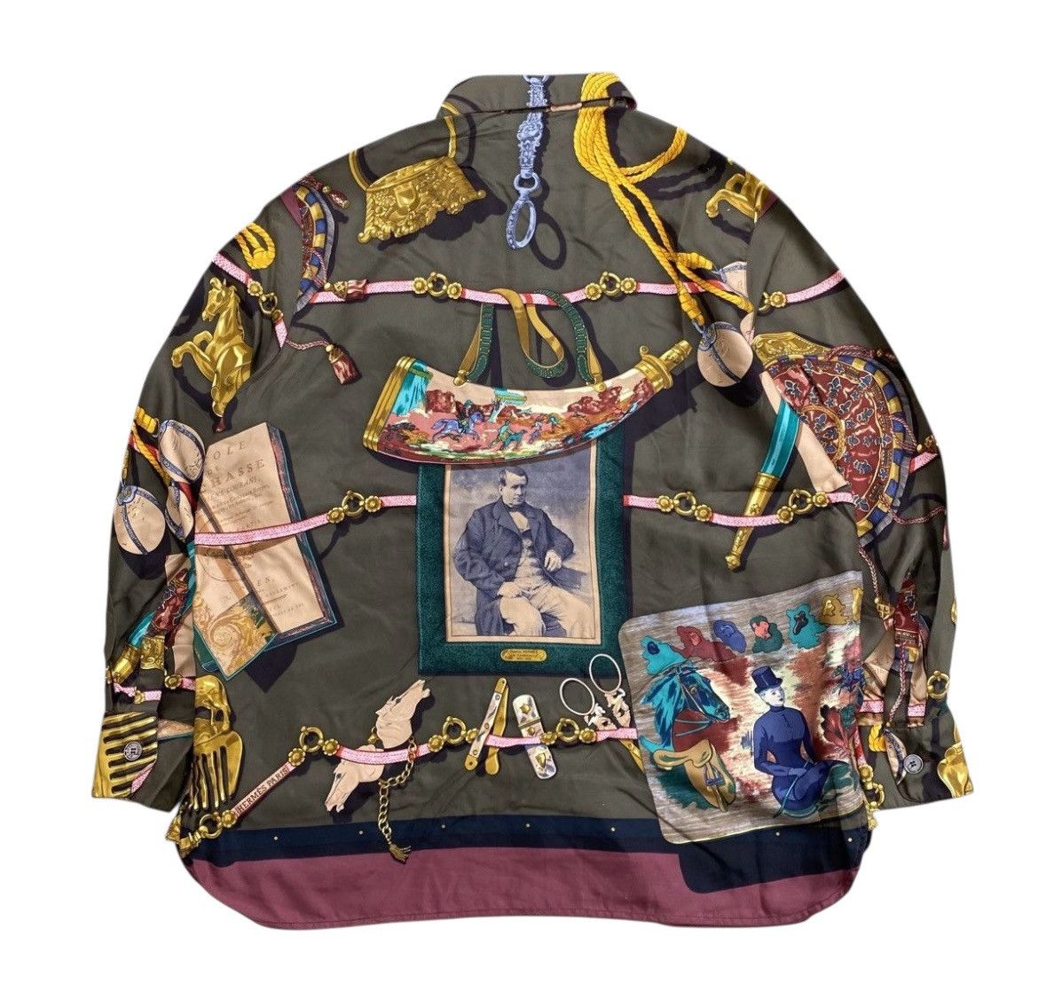 Hermes HOLY GRAILS!! Archives 90s Hermes ALL OVER PRINT SHIRT Size US L / EU 52-54 / 3 - 2 Thumbnail