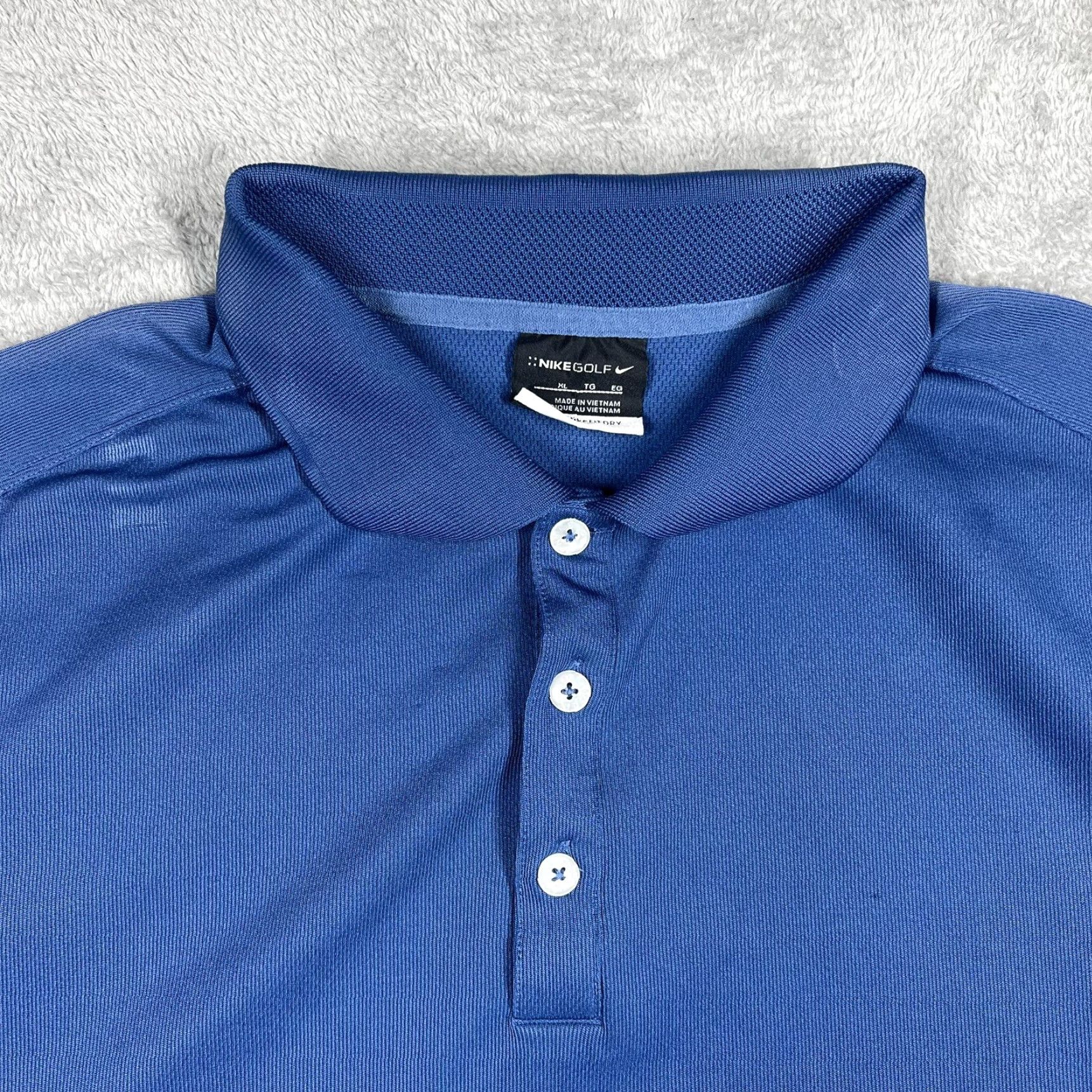 Nike Nike Golf Polo Shirt Mens XL Blue Dri-Fit Short Sleeve Size US XL / EU 56 / 4 - 4 Thumbnail