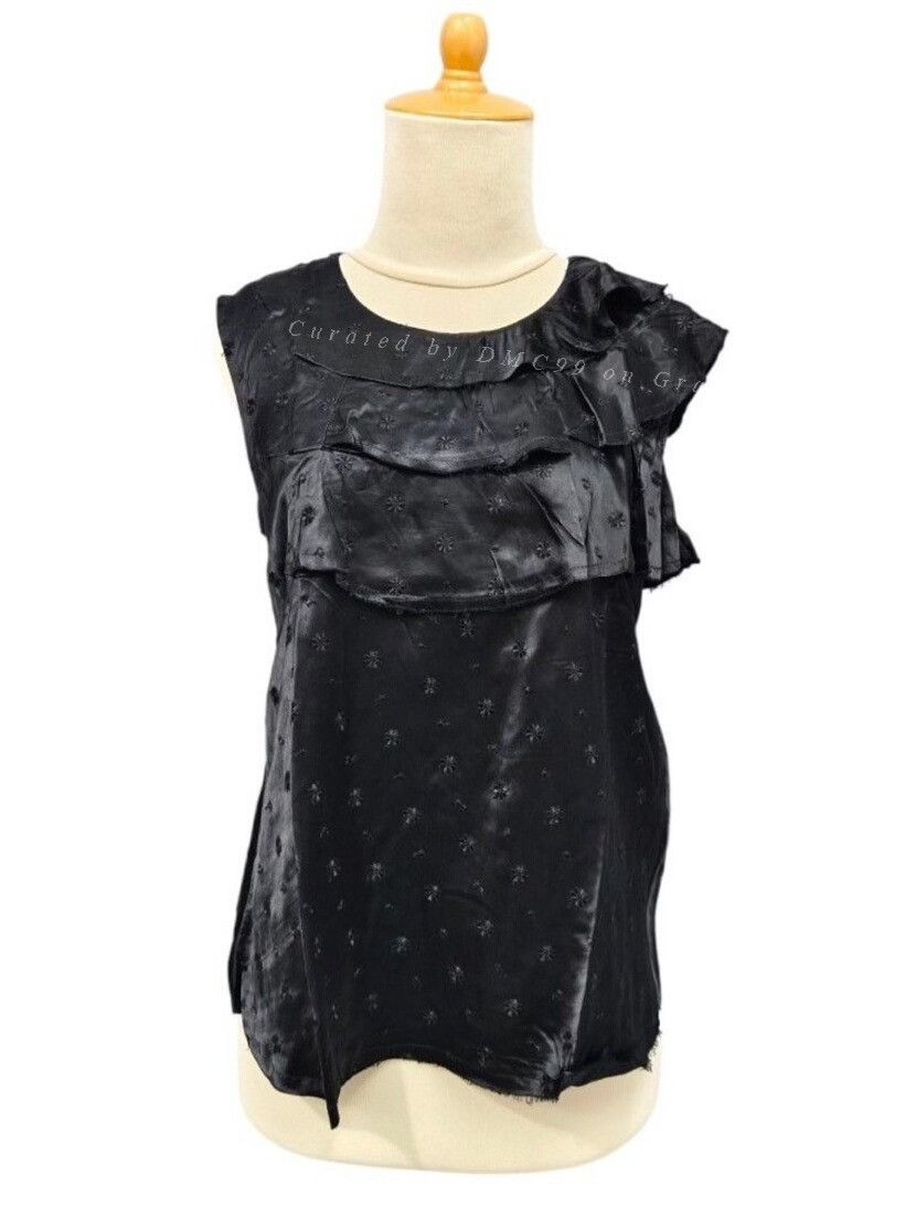 Comme des Garcons Tricot Comme des Garçons Black Embroidered Top Size M / US 6-8 / IT 42-44 - 1 Thumbnail