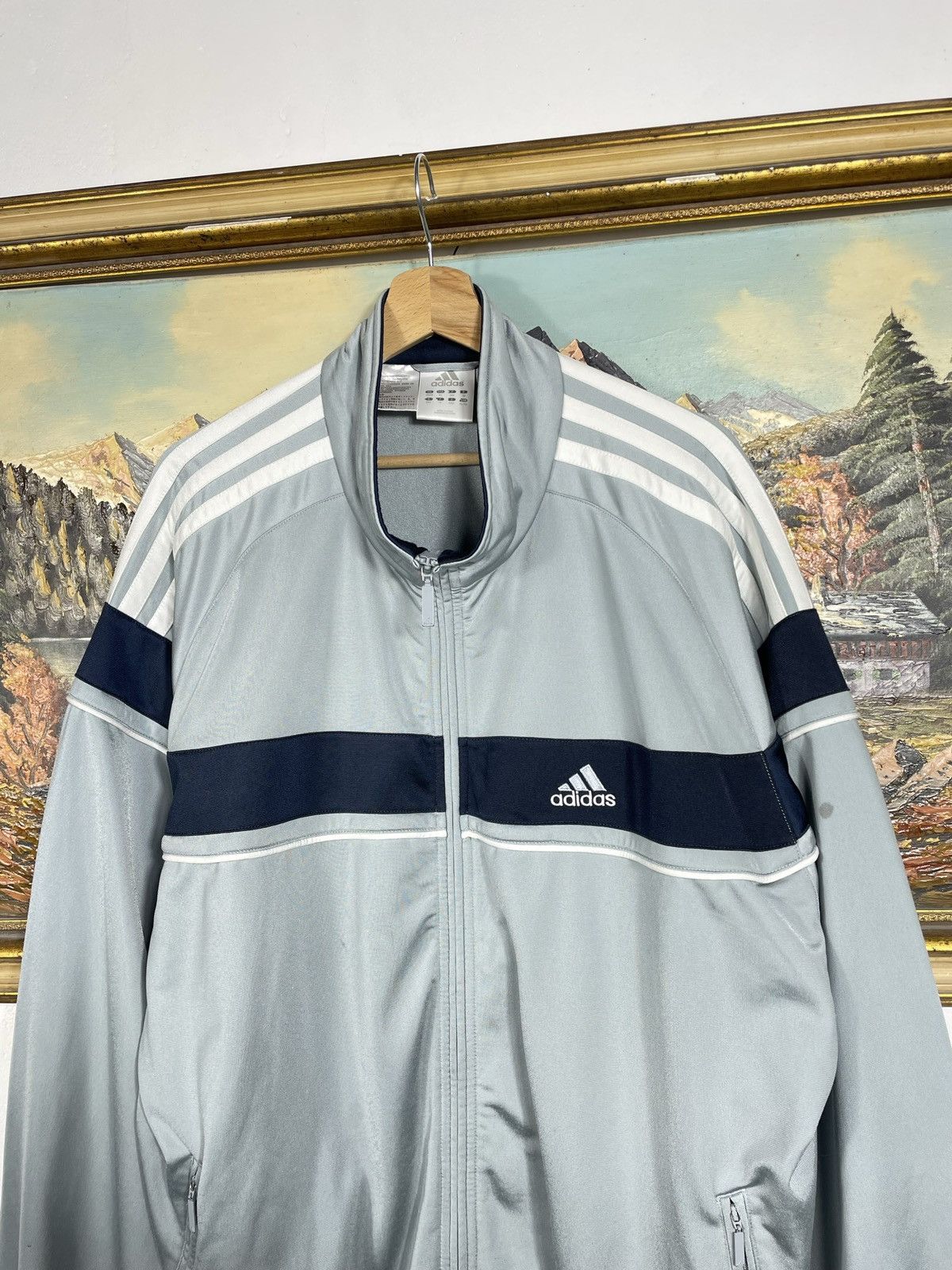Adidas × Vintage Adidas Retro 00s Loose Boxy Windbreaker Jacket Skate Rap Size US XL / EU 56 / 4 - 5 Thumbnail