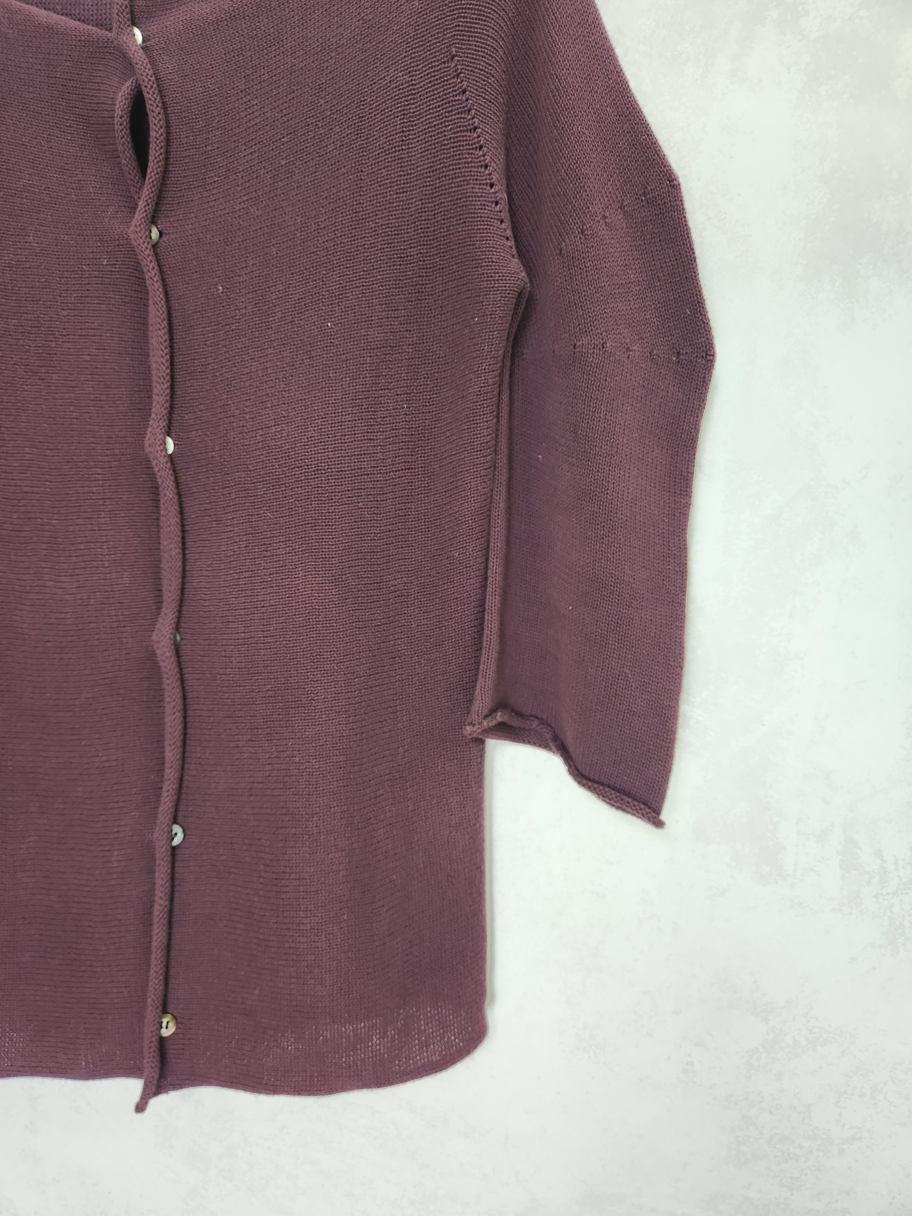 Yohji Yamamoto Y's Yohji Yamamoto raglan sleeve cardigan purple japan Size M / US 6-8 / IT 42-44 - 3 Thumbnail