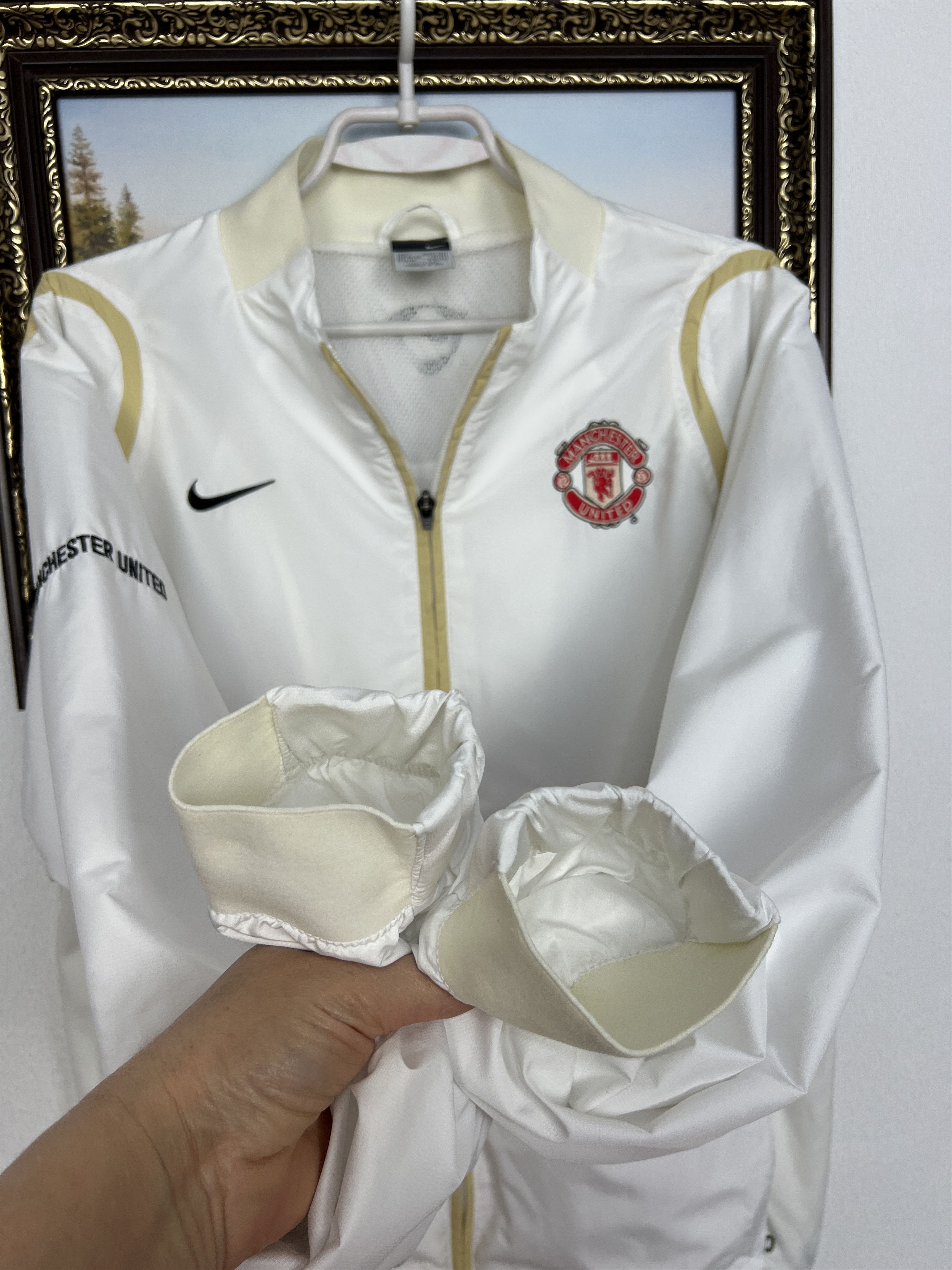 Nike Vintage Manchester United Football Jacket Soccer Track Top Size US L / EU 52-54 / 3 - 6 Thumbnail