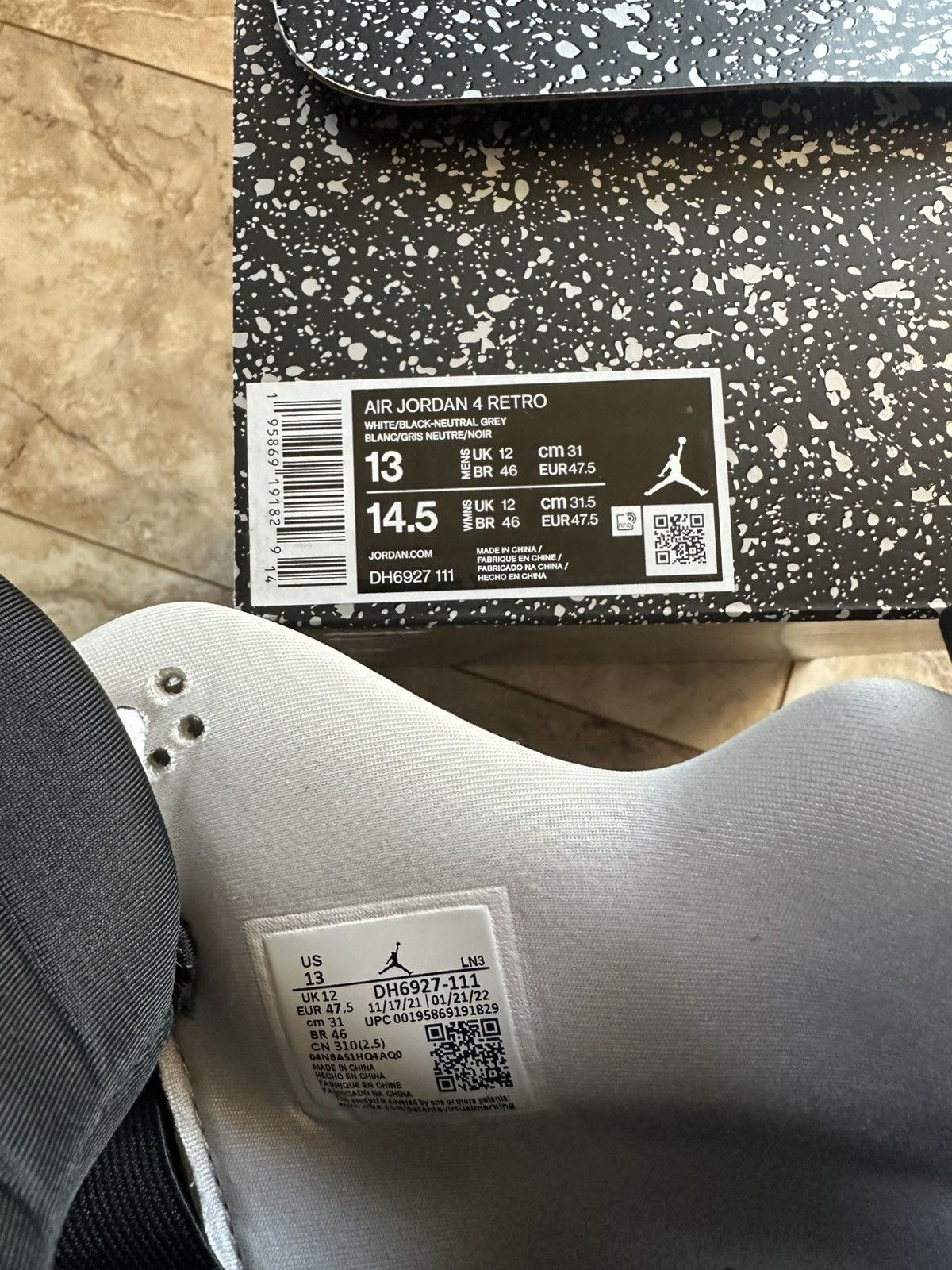 Nike Jordan 4 Military Black Size 13 Size US 13 / EU 46 - 7 Thumbnail