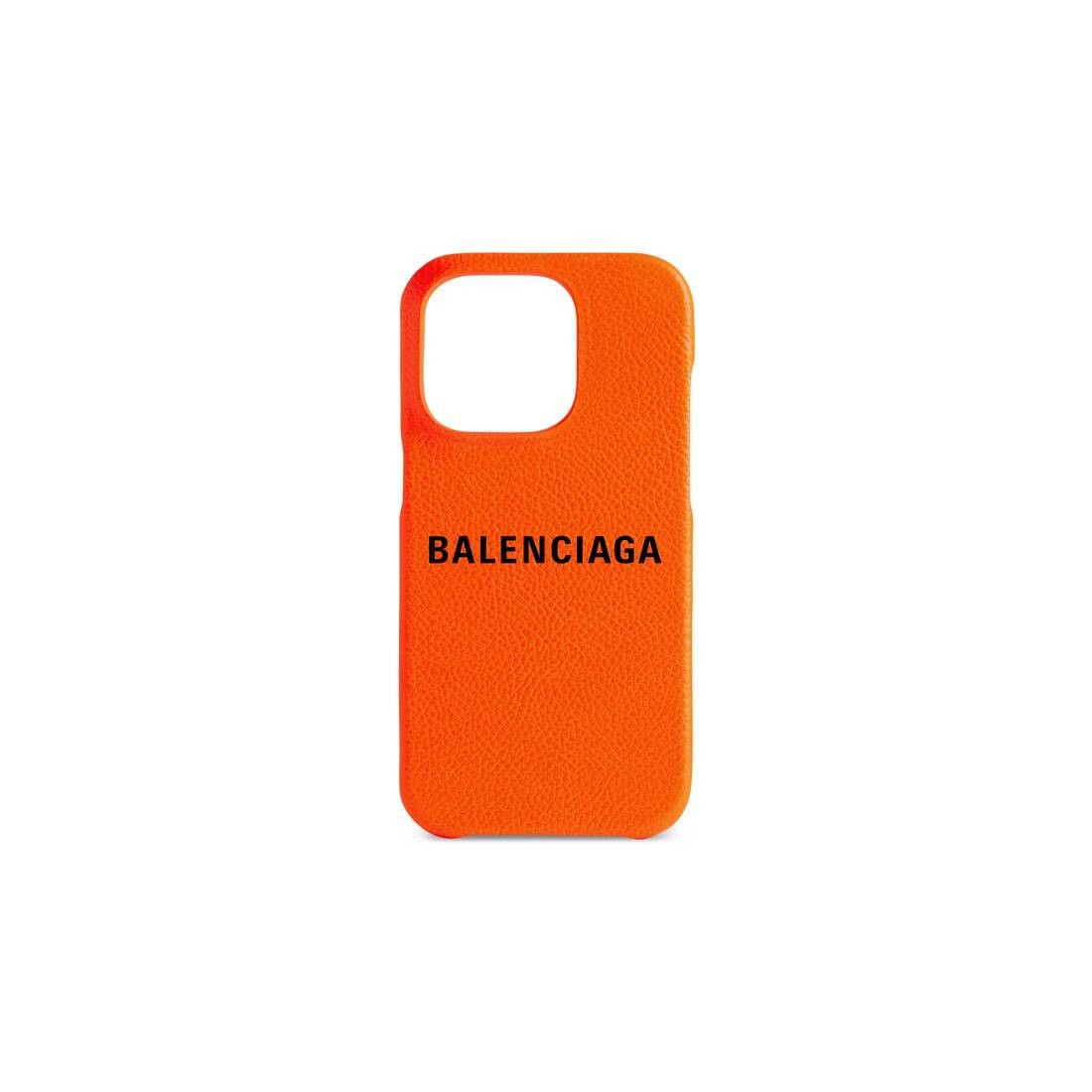 Balenciaga o1tr1nto0326 Size: OS / Cash Phone Case in Orange Size ONE SIZE - 1 Thumbnail