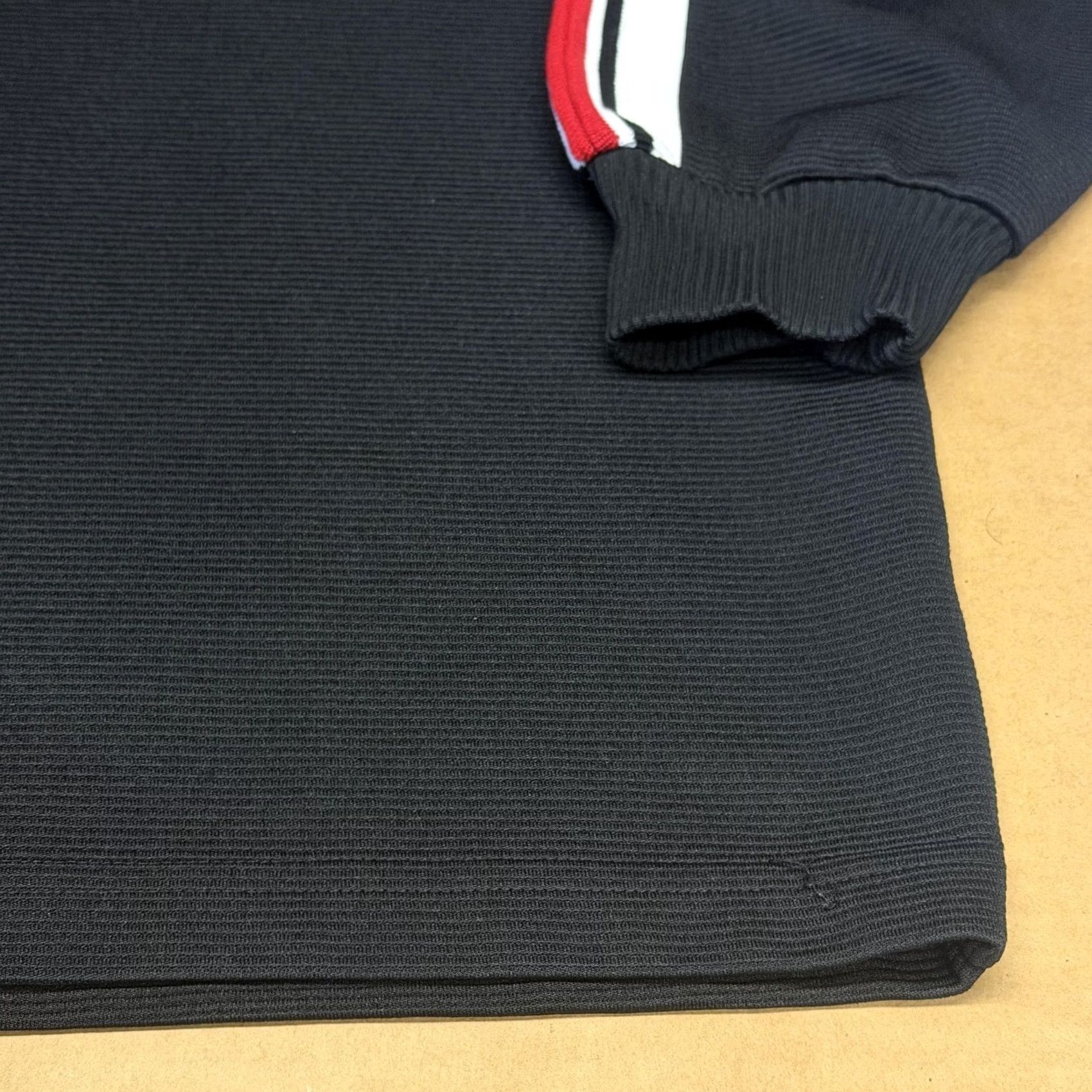 Fubu FUBU Sweatshirt XL Black 1/4 Zip Pullover Striped Sleeve Embroidered Mens XL Sweatshirt Size US XL / EU 56 / 4 - 4 Thumbnail