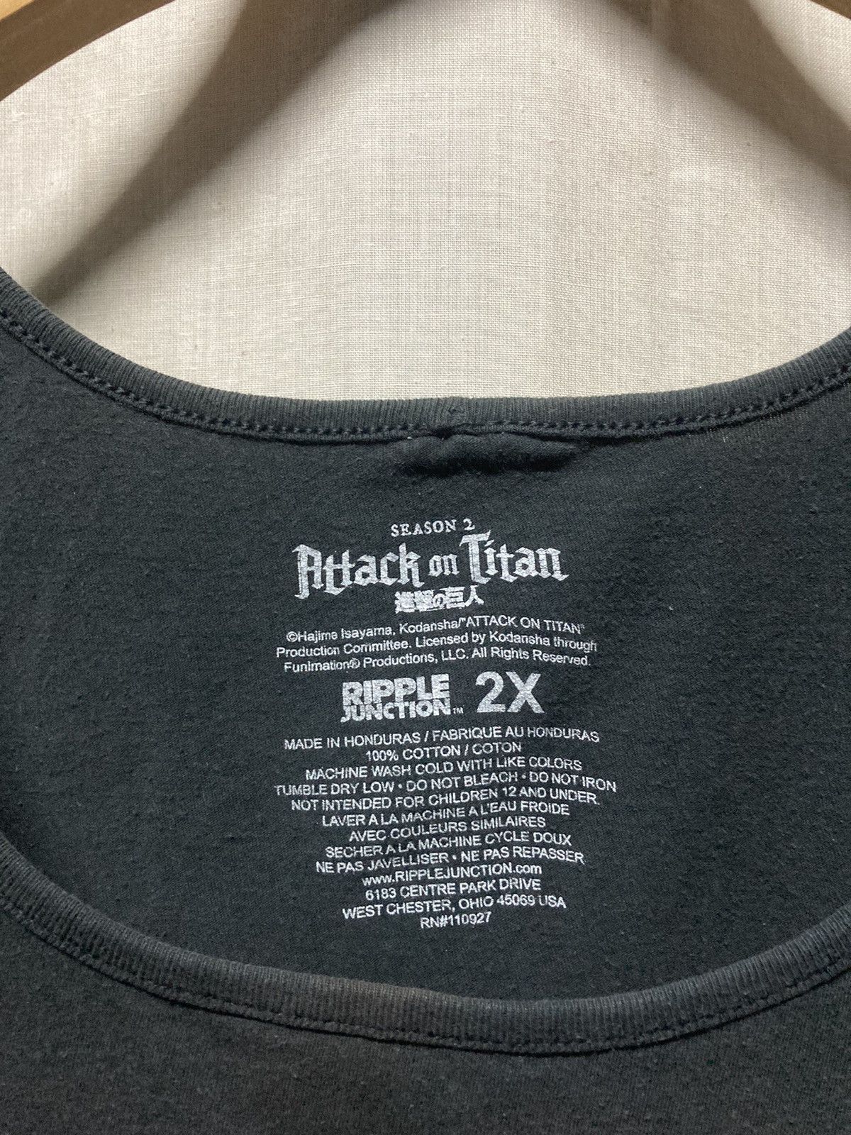 Anime × Ripple Junction Titans Gym Attack On Titan Anime Tank Top Size US XL / EU 56 / 4 - 4 Thumbnail