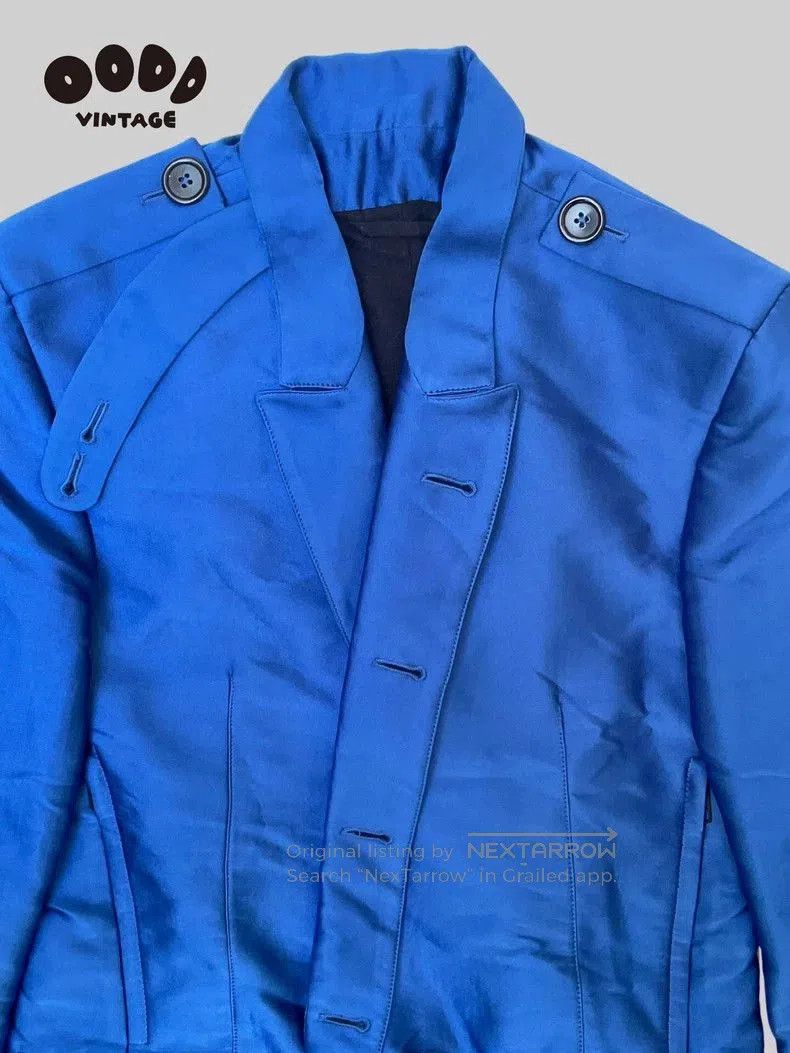 Ann Demeulemeester Ann Demeulemeester 12AW Blue Napoleon Jacket. Size US S / EU 44-46 / 1 - 4 Thumbnail