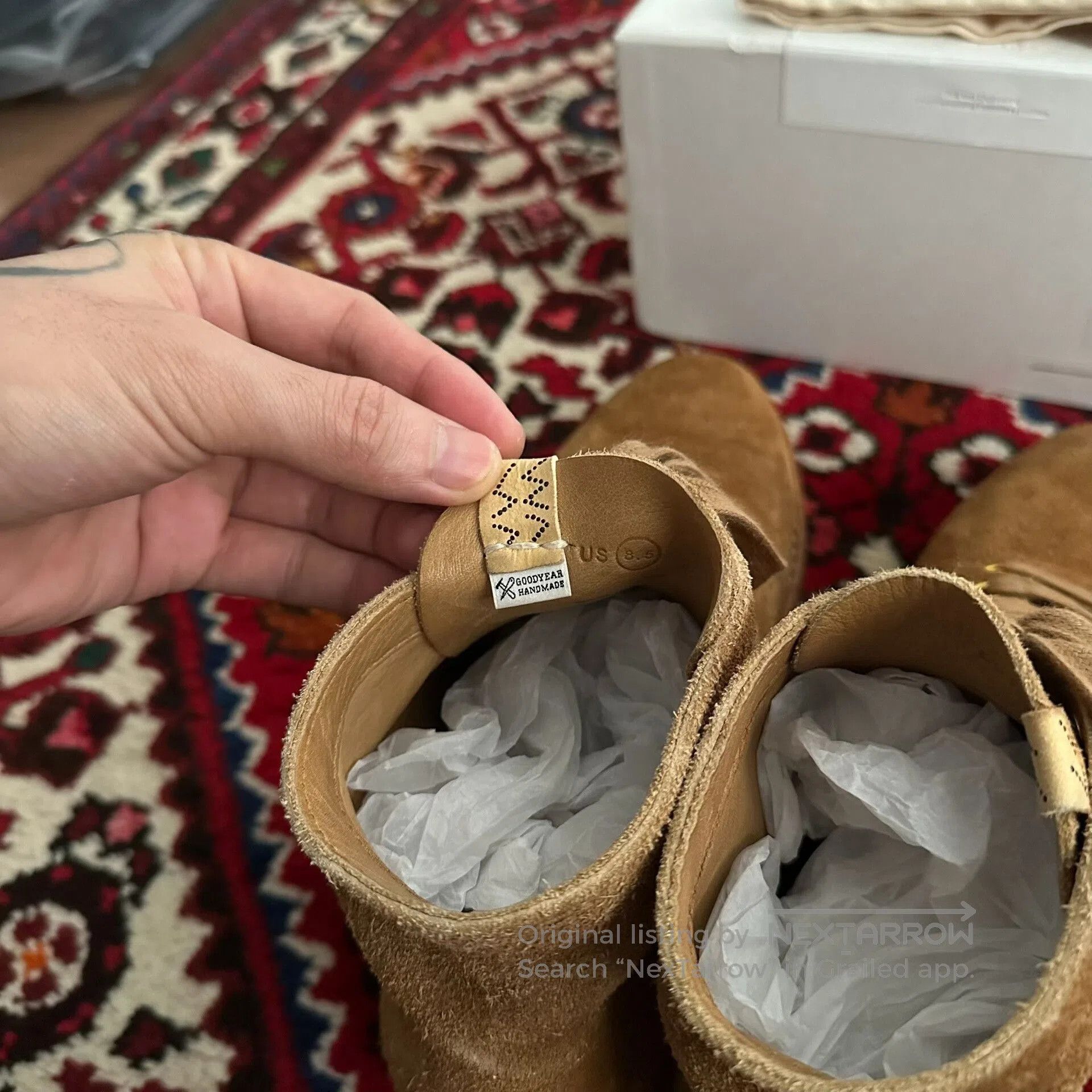 Visvim VISVIM Brigadier Boots in Camel Color. Size US 8.5 / EU 41-42 - 7 Thumbnail