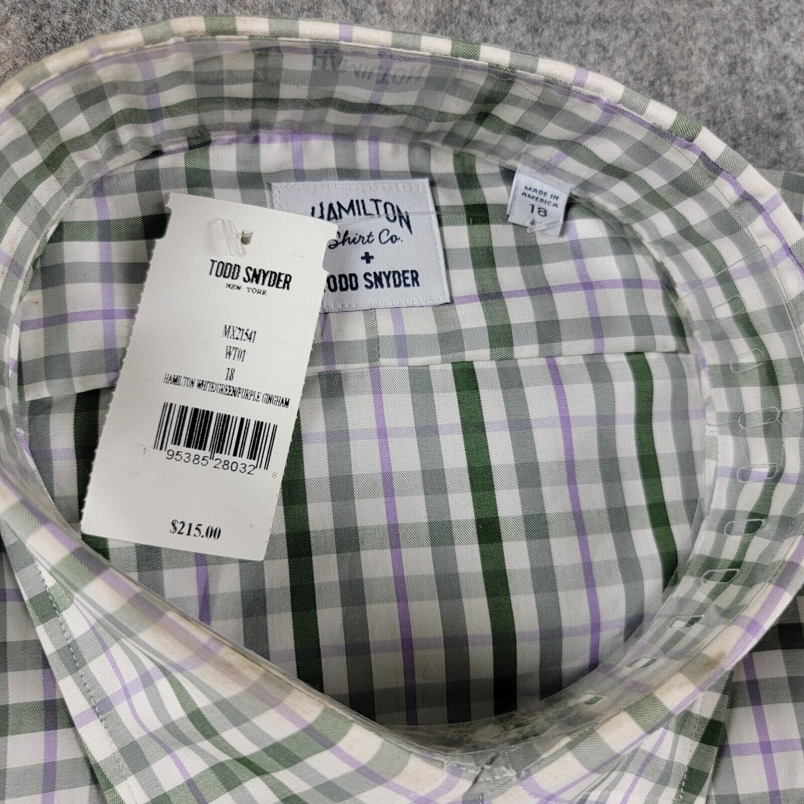 Todd Snyder Hamilton + Todd Snyder Check Gingham Button Down Shirt Size US XL / EU 56 / 4 - 6 Thumbnail