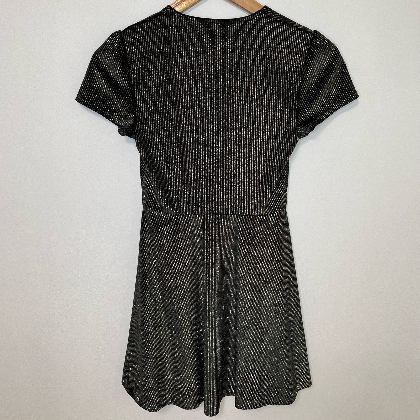 Show Me Your MuMu Show Me Your Mumu Peyton Tunic Dress XS Black Metallic Mini Size XS / US 0-2 / IT 36-38 - 4 Thumbnail