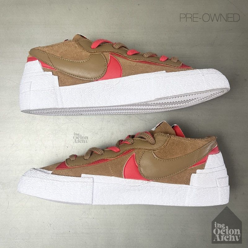 Nike × Sacai Nike x Sacai Blazer Low 'British Tan' DD1877-200 Size US 10.5 / EU 43-44 - 5 Thumbnail