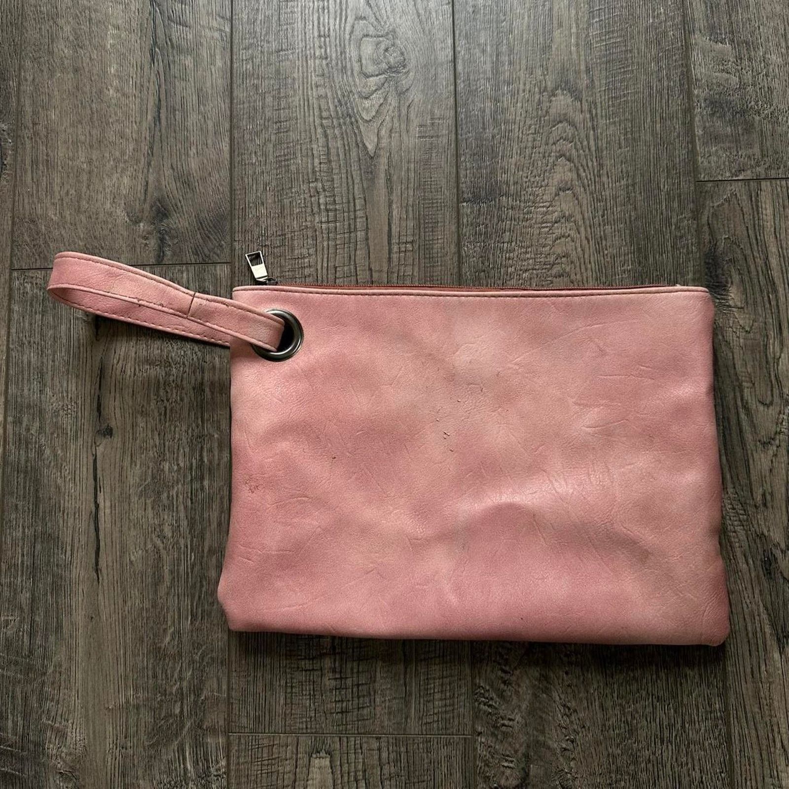 Vintage Y2K Pink Clutch Toiletry Makeup Envelope Handbag Pouch Size ONE SIZE - 4 Thumbnail