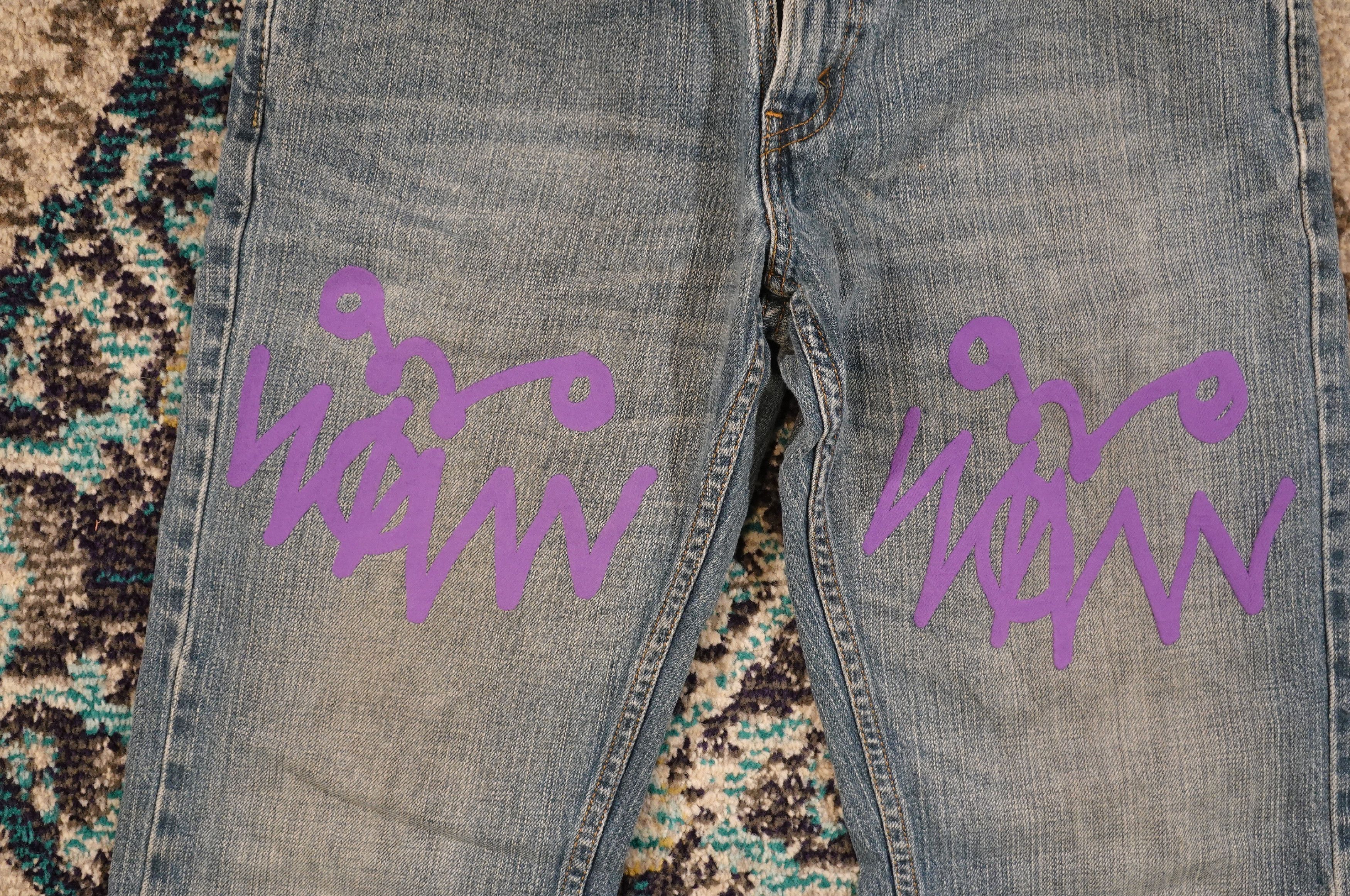 Asspizza × Levi's Puff Print Jeans Size US 30 / EU 46 - 2 Thumbnail