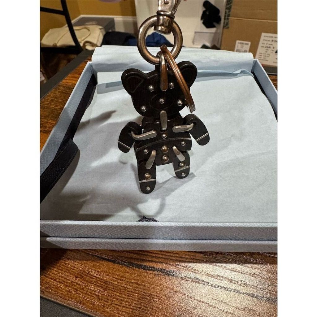 Prada Prada Teddy Bear Key/Bag Charm Brown Unisex Luxury Accessory Size ONE SIZE - 6 Thumbnail