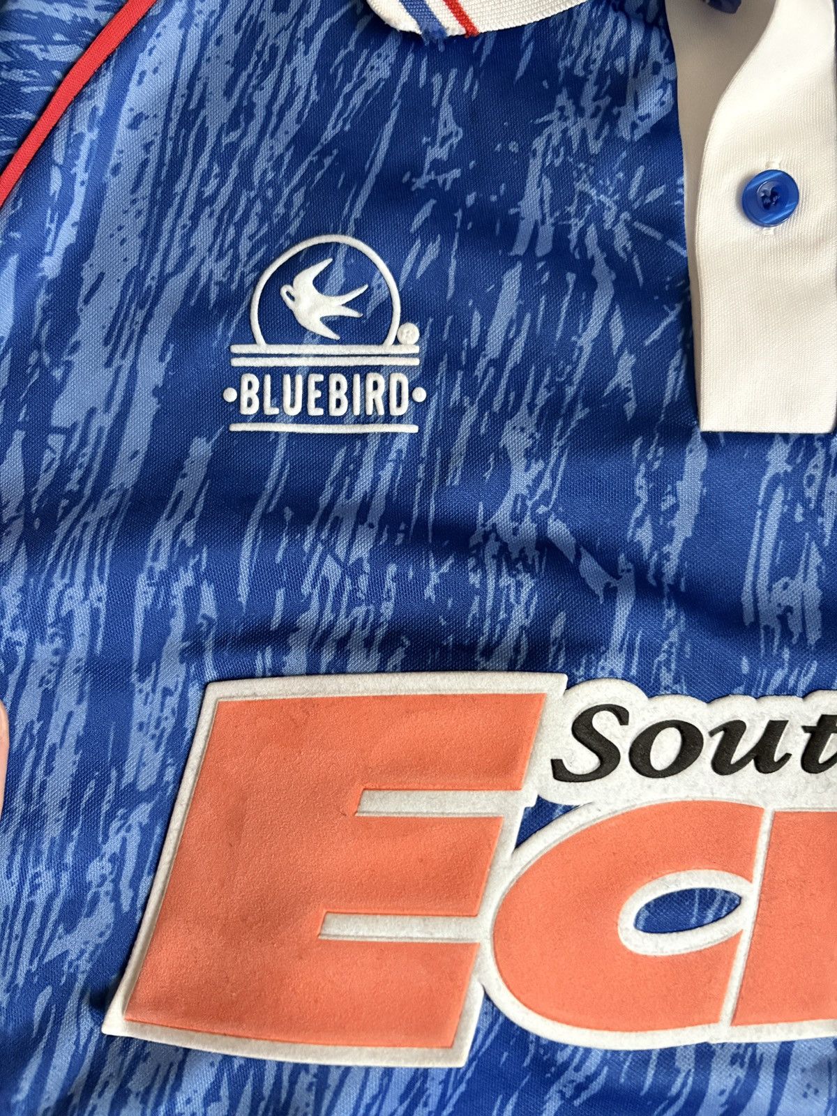 Vintage 1992/1993 Cardiff City Home BlueBird Football Soccer Jersey Size US M / EU 48-50 / 2 - 4 Thumbnail