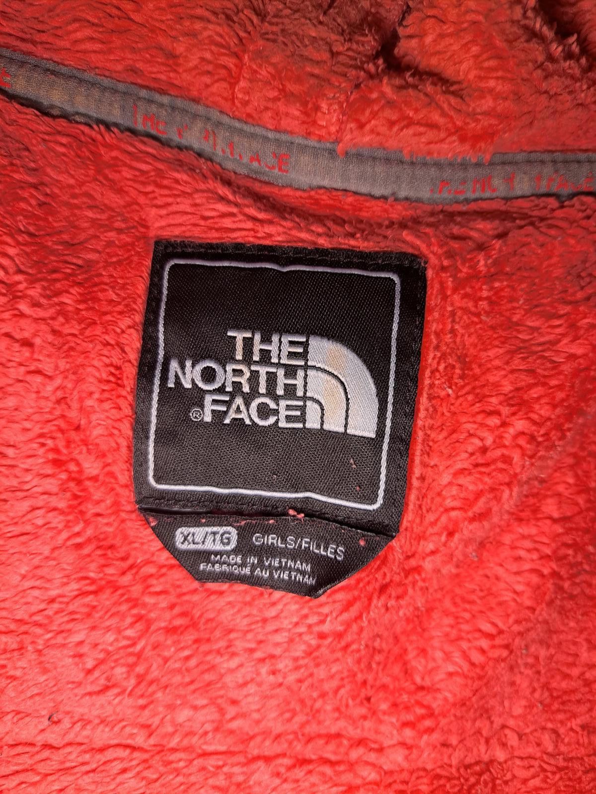 The North Face North Face Fleece Jacket Girls XL Pink Gray Full Zip Hoodie Size XL / US 12-14 / IT 48-50 - 2 Thumbnail
