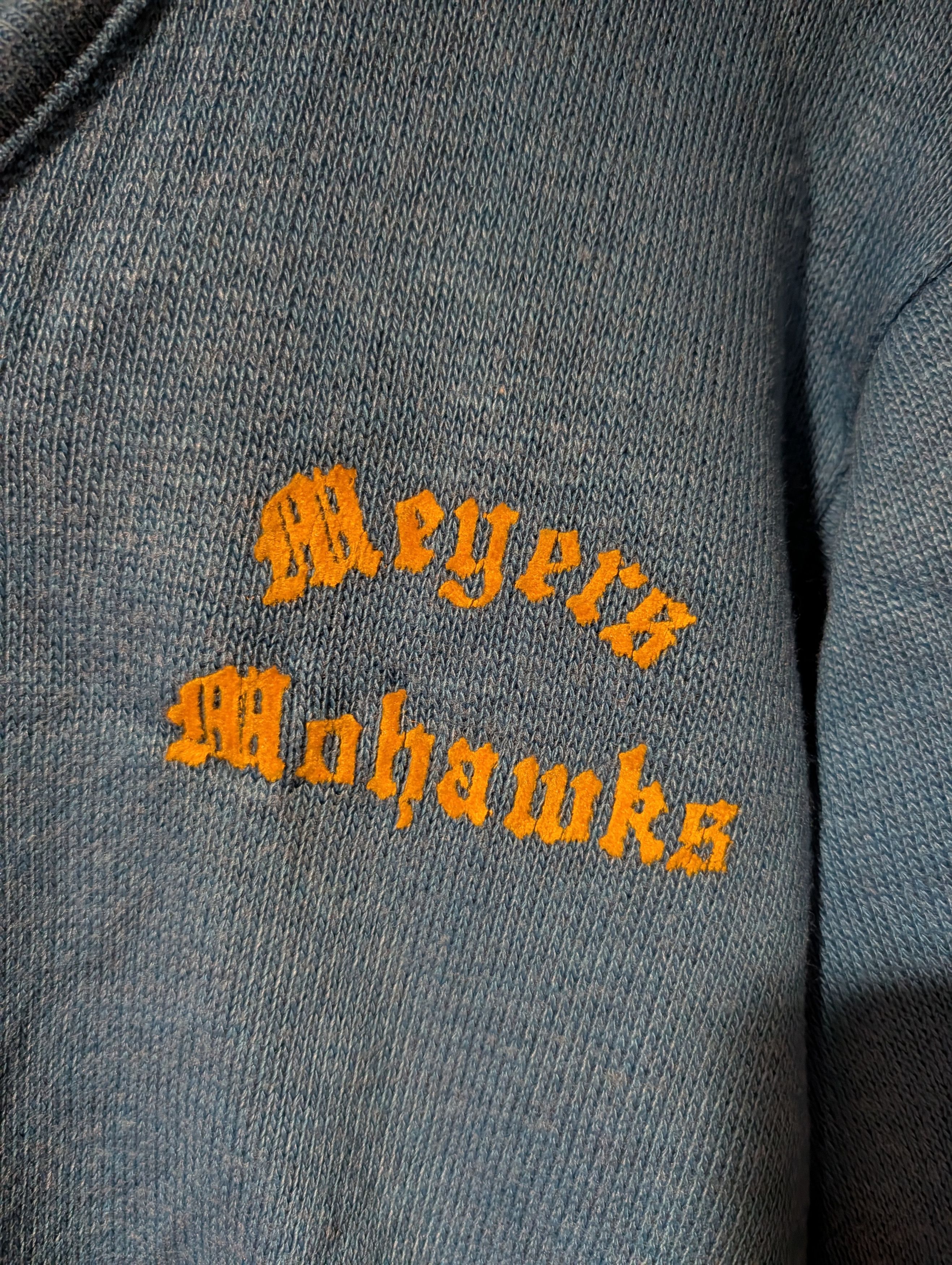Vintage Vintage 70s Meyers Mohawks High School Wilkes-Barre Sweater Size M / US 6-8 / IT 42-44 - 2 Thumbnail