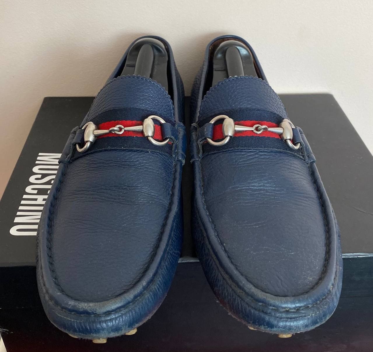 Gucci Gucci Men's Leather Loafers Horsebit Slip On Driving Shoes Size US 11 / EU 44 - 3 Thumbnail