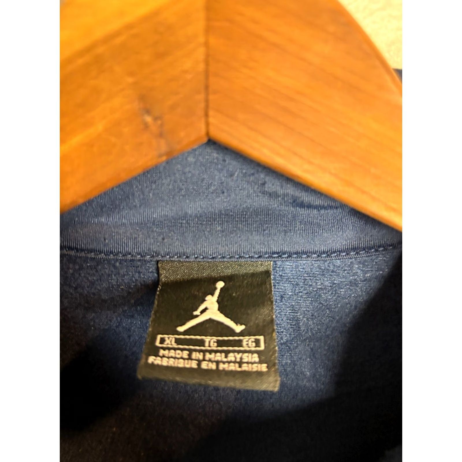 Jordan Brand Jordan Air Jordan Jacket Polyester Full Zip Track Sweater Men XL Blue 90s Retro Sports Basketball Gym Training Jacket Size US XL / EU 56 / 4 - 5 Thumbnail