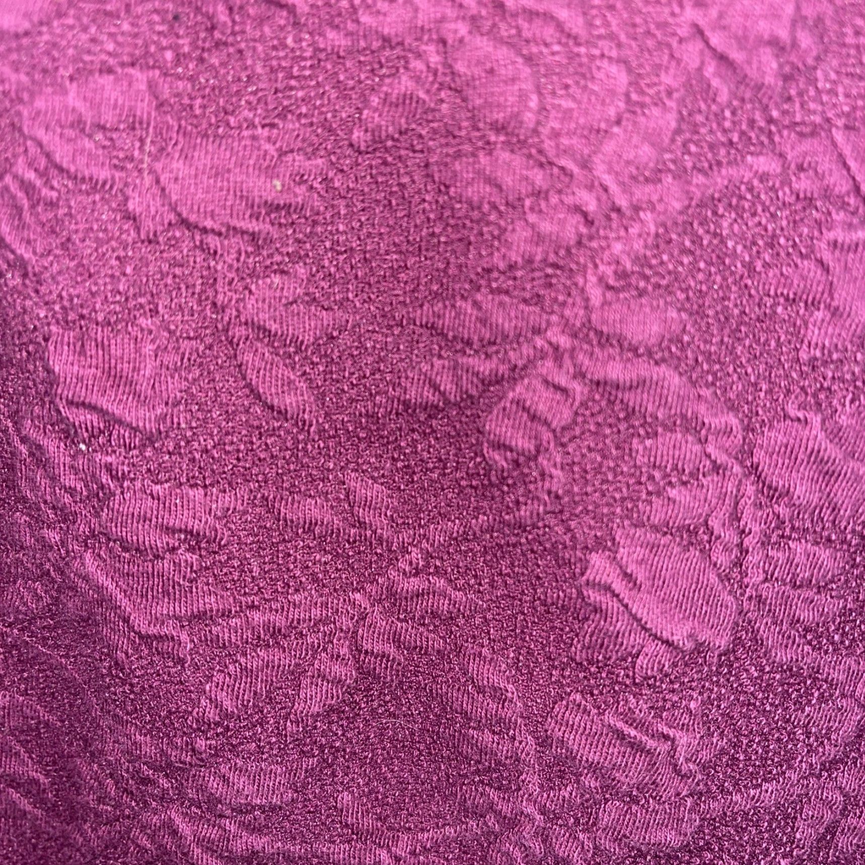 J. Jill VINTAGE J. Jill Women's Lace Shirt Long Sleeve Size M Purple Stretch T-Shirt Fall Spring Summer Winter Women Size M / US 6-8 / IT 42-44 - 3 Thumbnail