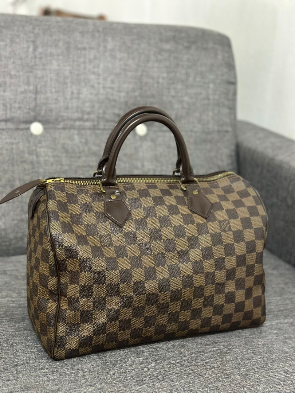 Louis Vuitton Authentic Louis Vuitton Monogram Damier Ebene Speedy 30 Size ONE SIZE - 6 Thumbnail