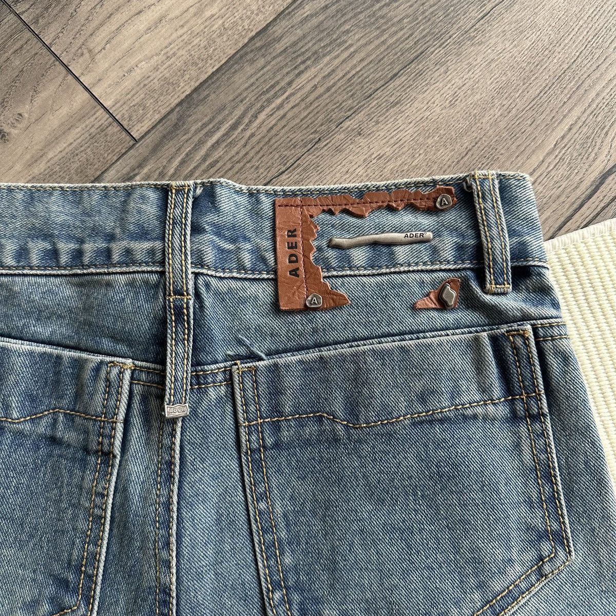 Ader Error ADER Error Distressed Denim Japanese Style Blue Jeans Size US 26 / EU 42 - 7 Thumbnail