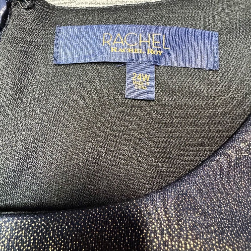 Other NWT New $139 Rachel Roy Augustine Metallic Ruffle Dress Siz Size 4XL / US 24-26 - 6 Thumbnail