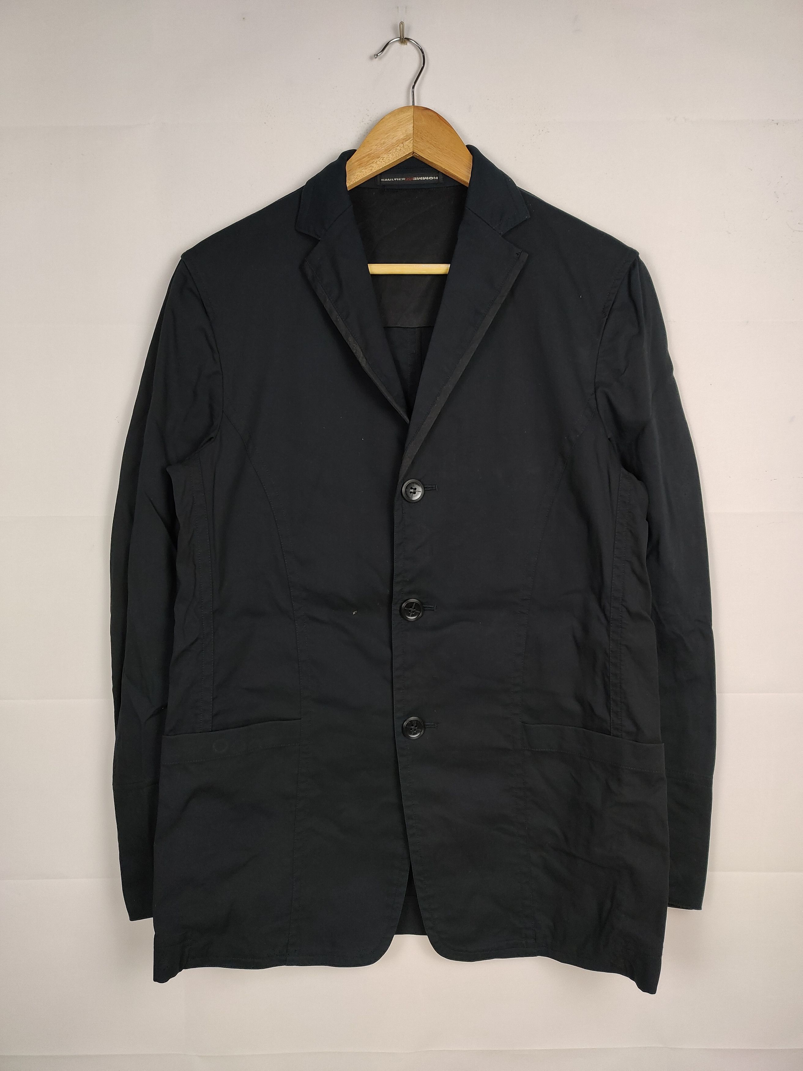 Jean Paul Gaultier Jean Paul Gaultier Cotton Black Jacket Size US M / EU 48-50 / 2 - 1 Thumbnail