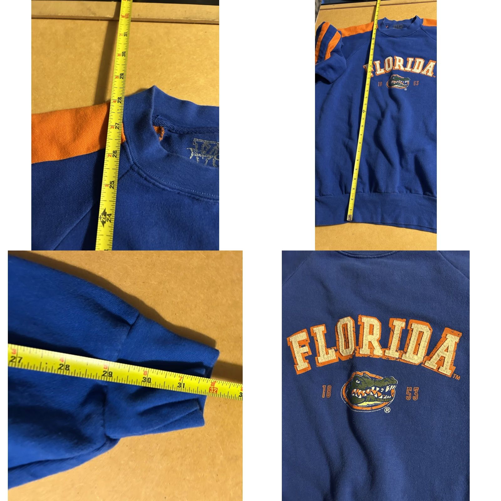 Vintage VINTAGE Florida Gators Pullover Sweatshirt Men XL Blue Orange Stitched Graphics Size US XL / EU 56 / 4 - 9 Thumbnail