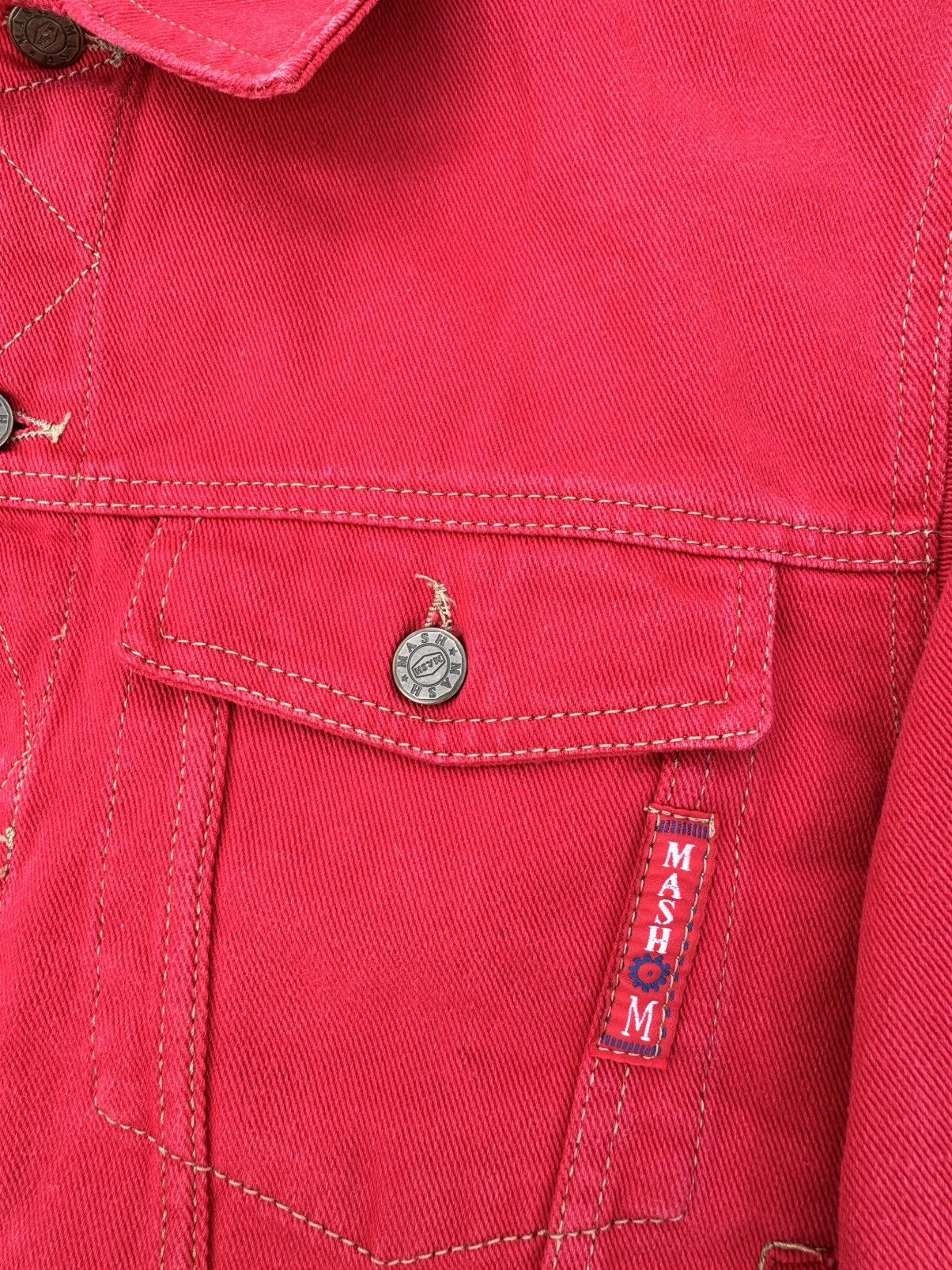 Vintage Vintage Mash red denim trucker jacket Size US M / EU 48-50 / 2 - 6 Thumbnail