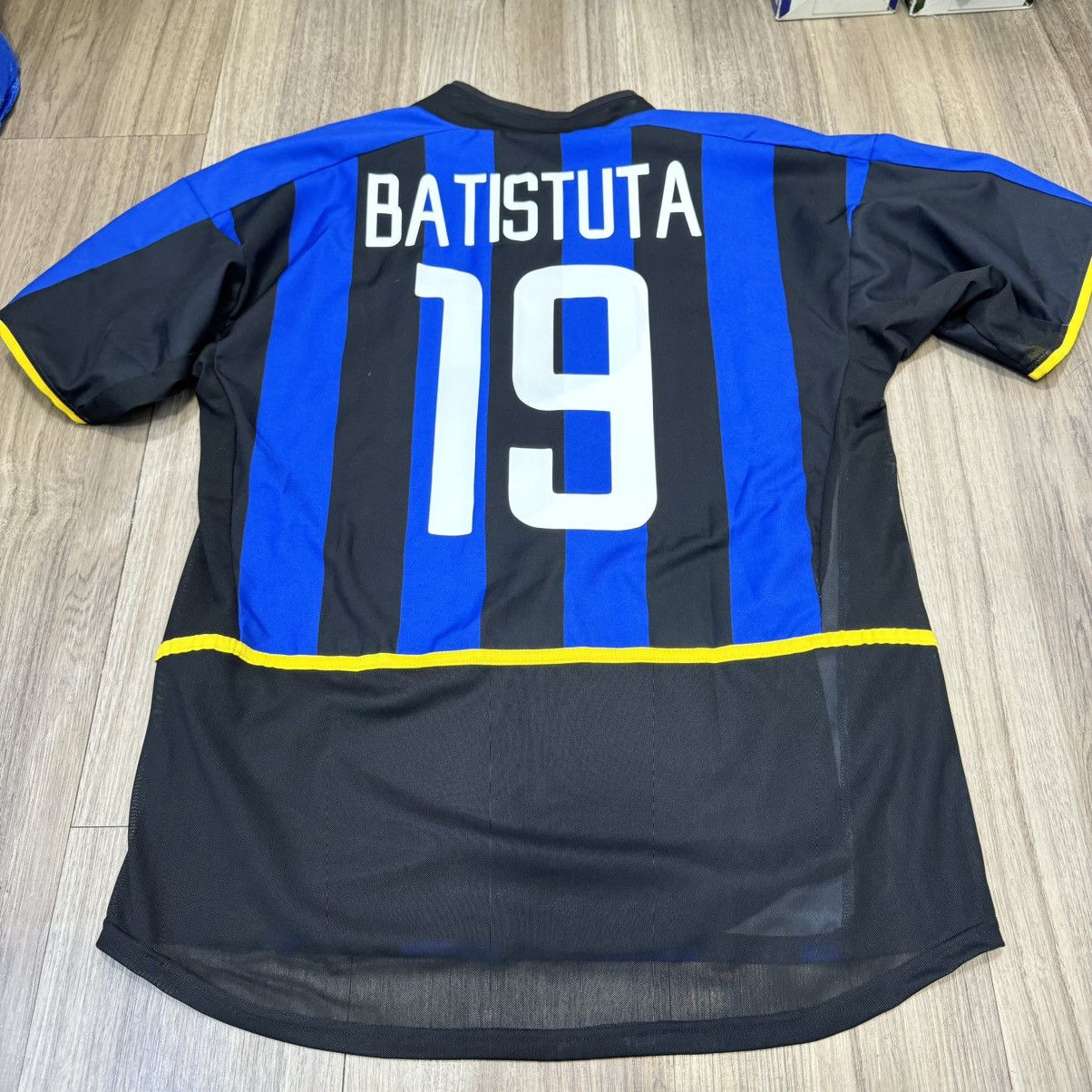 Nike Inter milan 02/03 player issue home shirt #19 Batistuta Size US M / EU 48-50 / 2 - 2 Thumbnail