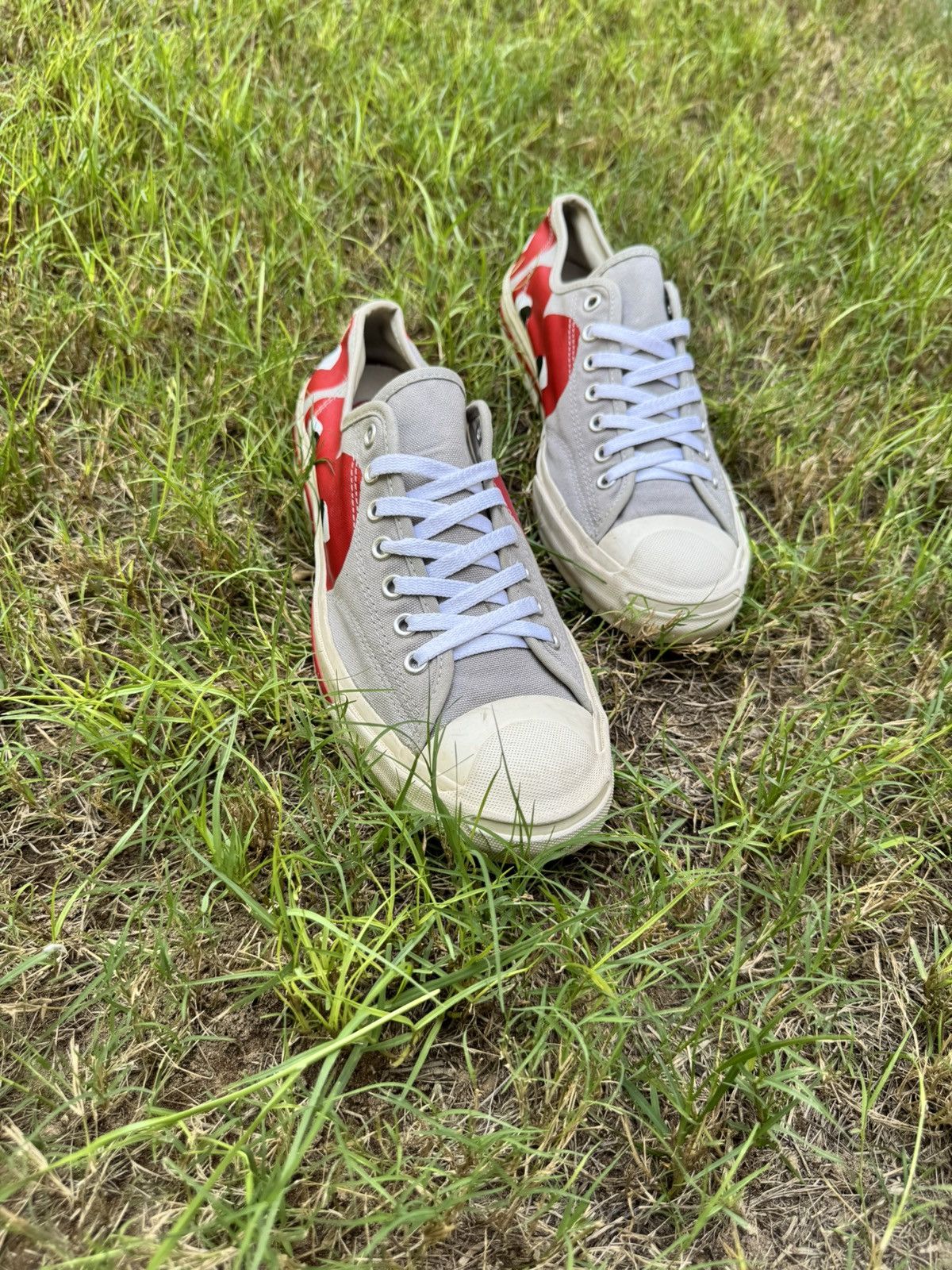 Converse Converse Like Boys PLAY x Jack Purcell Drizzle Red Size US 9 / EU 42 - 2 Thumbnail