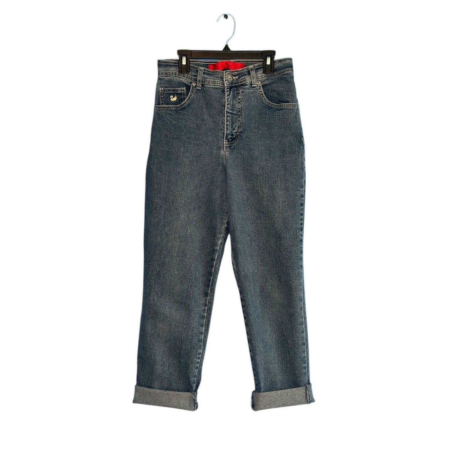 Gloria Vanderbilt Gloria Vanderbilt blue cuffed mom jeans size 6 Size 28" / US 6 / IT 42 - 2 Thumbnail