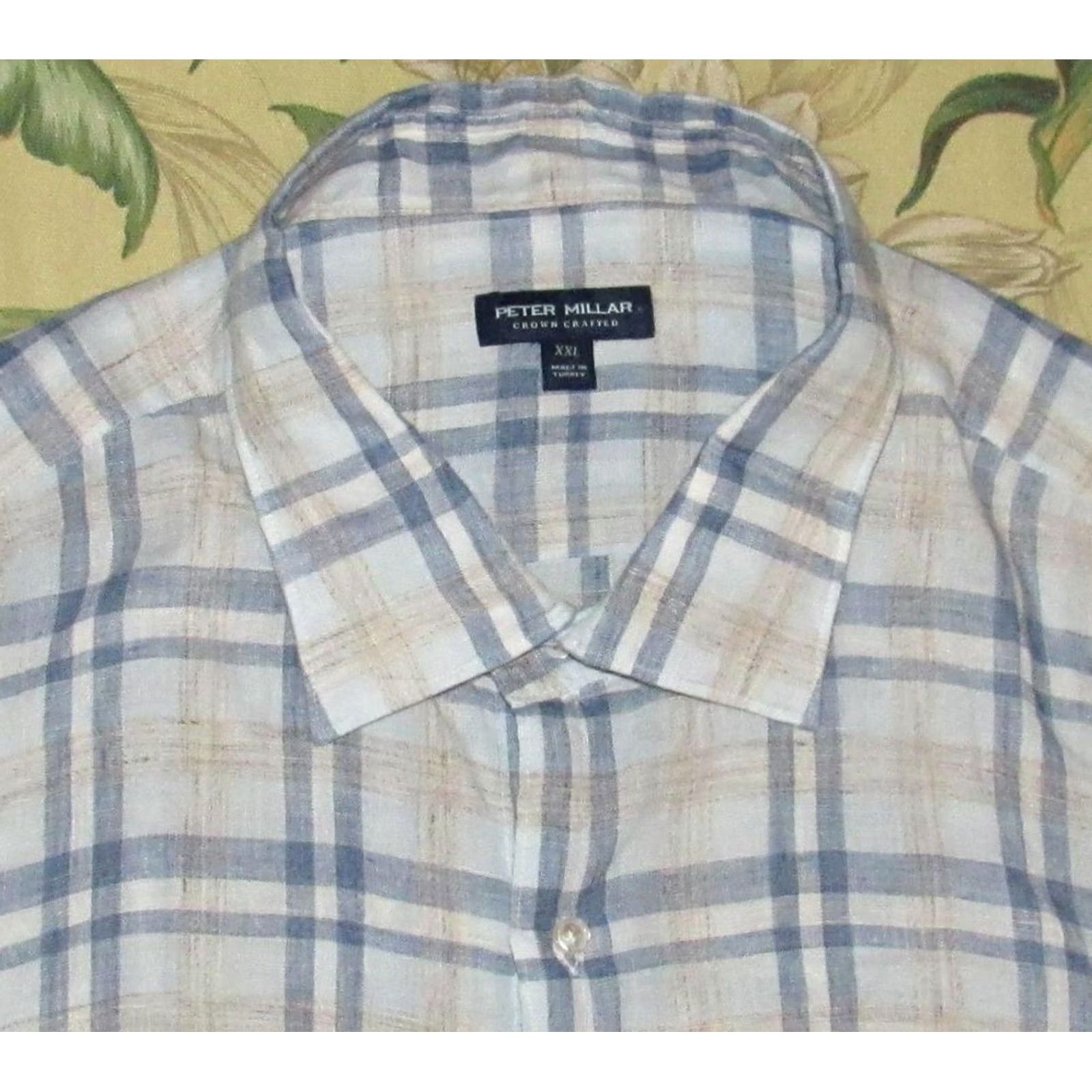 Peter Millar PETER MILLAR Linen Crown Crafted Long Sleeve Button Down Shirt XXL Men 100% Linen Multicolor Crown Crafted Long Sleeve Button Down Shirt XXL Mens Size US XXL / EU 58 / 5 - 2 Thumbnail