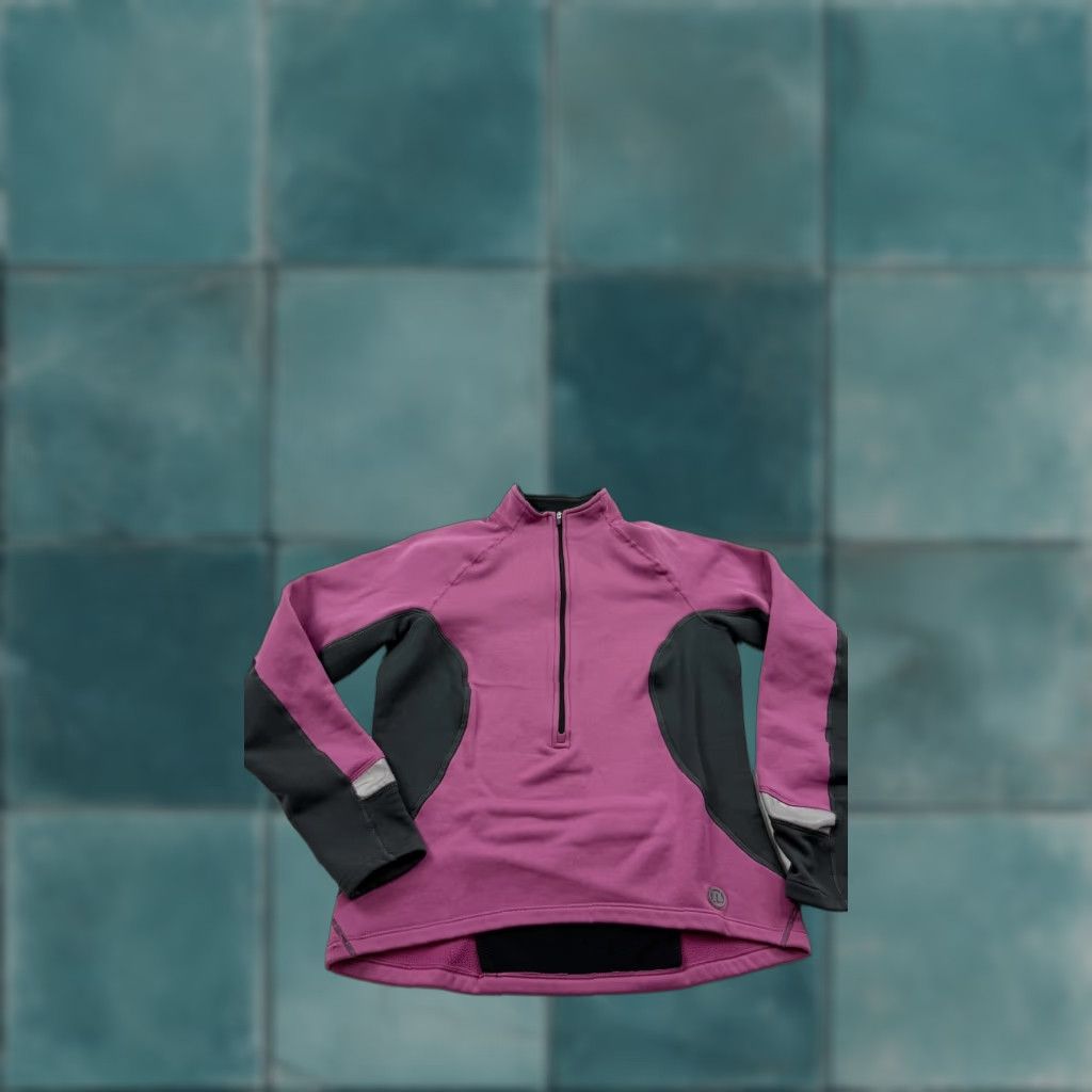 Vintage Novara Pullover Womens M Purple Quarter Zip Cycling Thermal Fleece Jersey Size M / US 6-8 / IT 42-44 - 1 Thumbnail