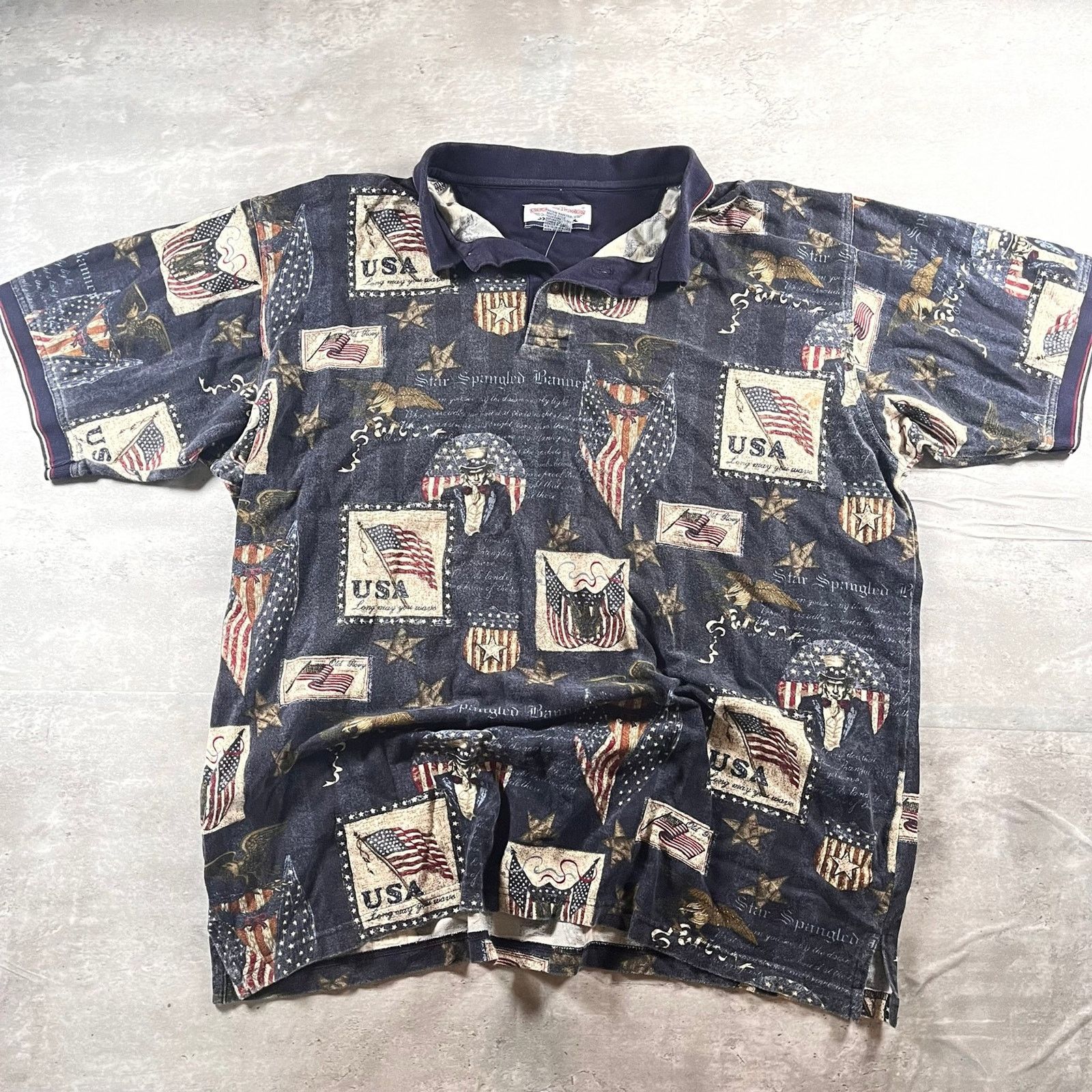 Polo Ralph Lauren Vintage polo graphic collard shirt Size US XL / EU 56 / 4 - 1 Thumbnail