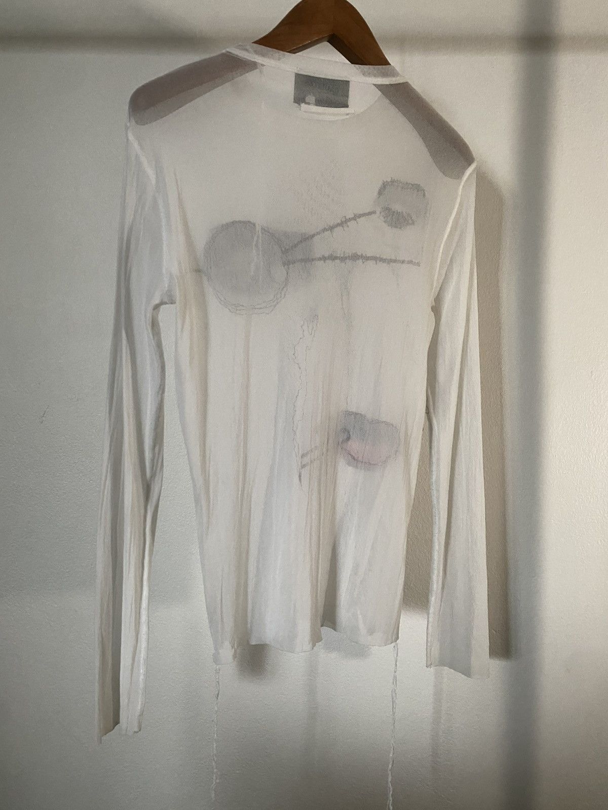 Jean Paul Gaultier SS2002 EMBROIDERED EYE AND LIPS 'YEUX' MESH TOP Size US S / EU 44-46 / 1 - 7 Thumbnail